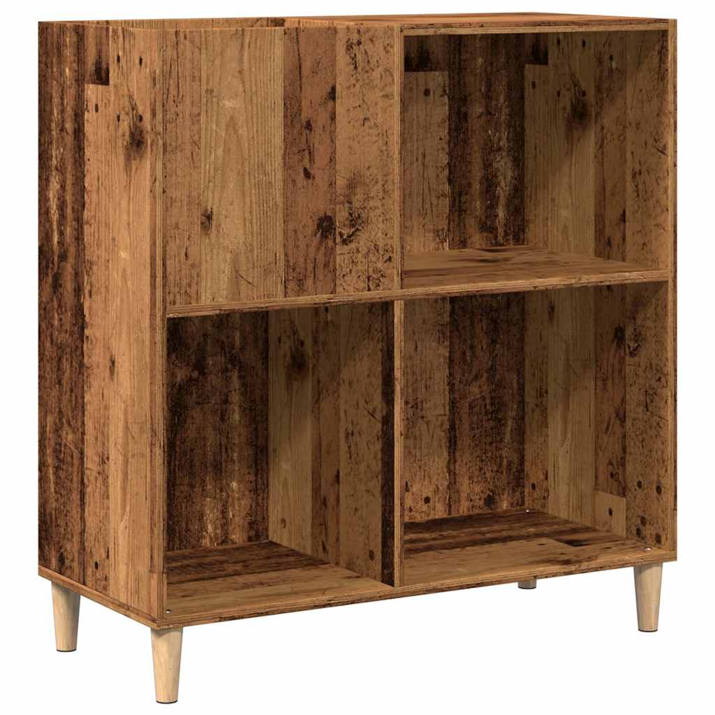 record cabinet, reclaimed wood look, 84.5x38x89 cm, engineered wood Product Image
