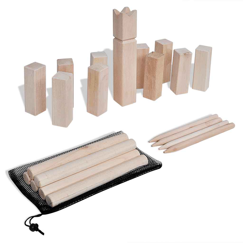 ชุดเกม Kubb ไม้ สำหรับสัตว์เลี้ยง สนุกสนาน เล่นได้ทุกที่ เสริมสร้างพัฒนาการและความสัมพันธ์ระหว่างเจ้าของและสัตว์เลี้ยง