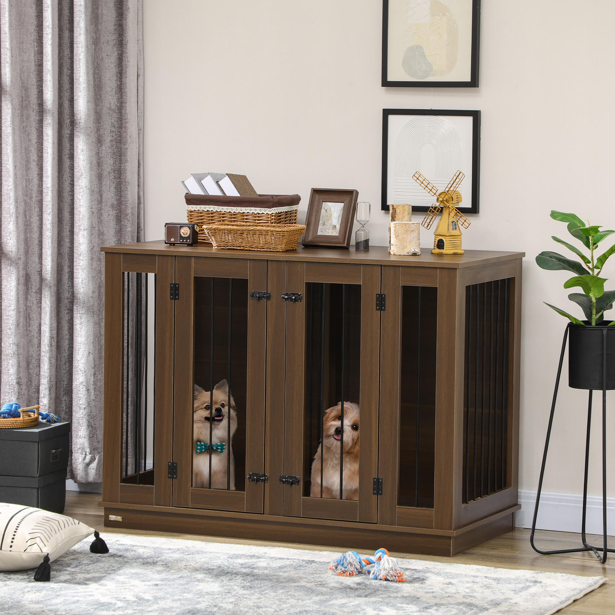 Dog Crate Walnut - Shop at LoveMi