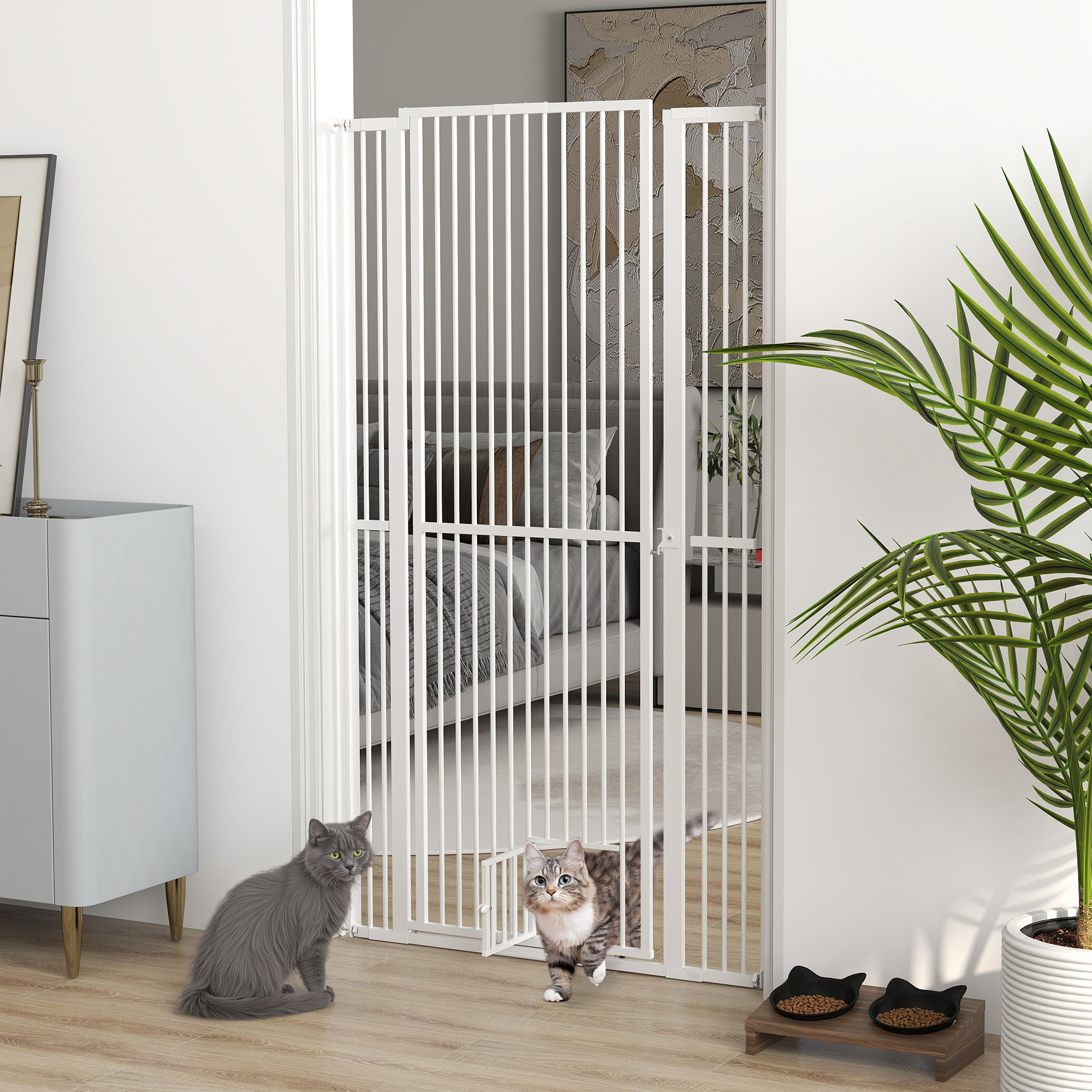 67" Extra Tall Pet Gate White - Shop at LoveMi