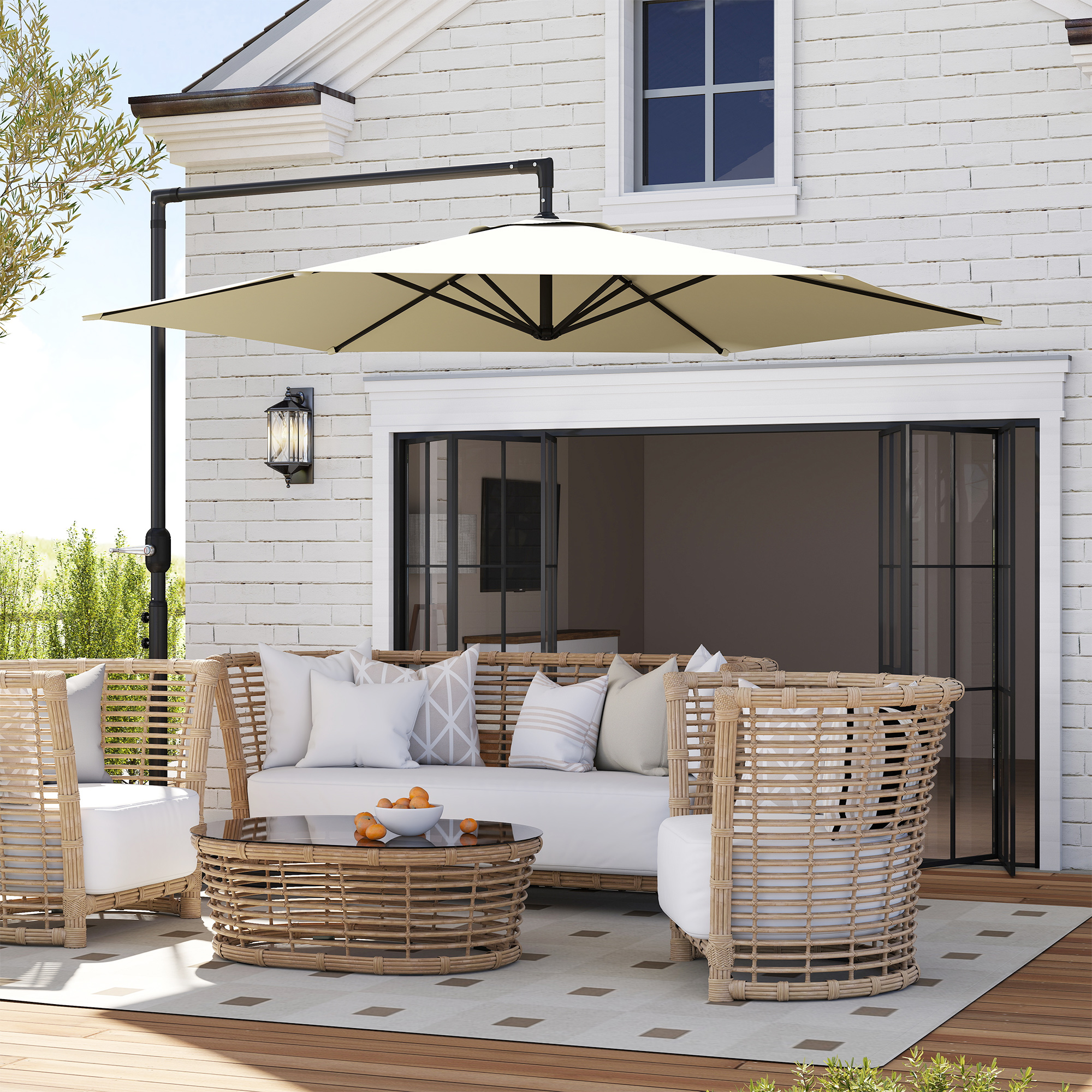 flame&shade 10 patio umbrella Amazon.com : ft Cantilever Offset Solar Powered Outdoor with LED Lights and Cross Base Stand, Red : Patio, Lawn & Garden atr_cycling Color:Yellow / Brown Thicker and more durable RIDE 2 Waterproof Winter