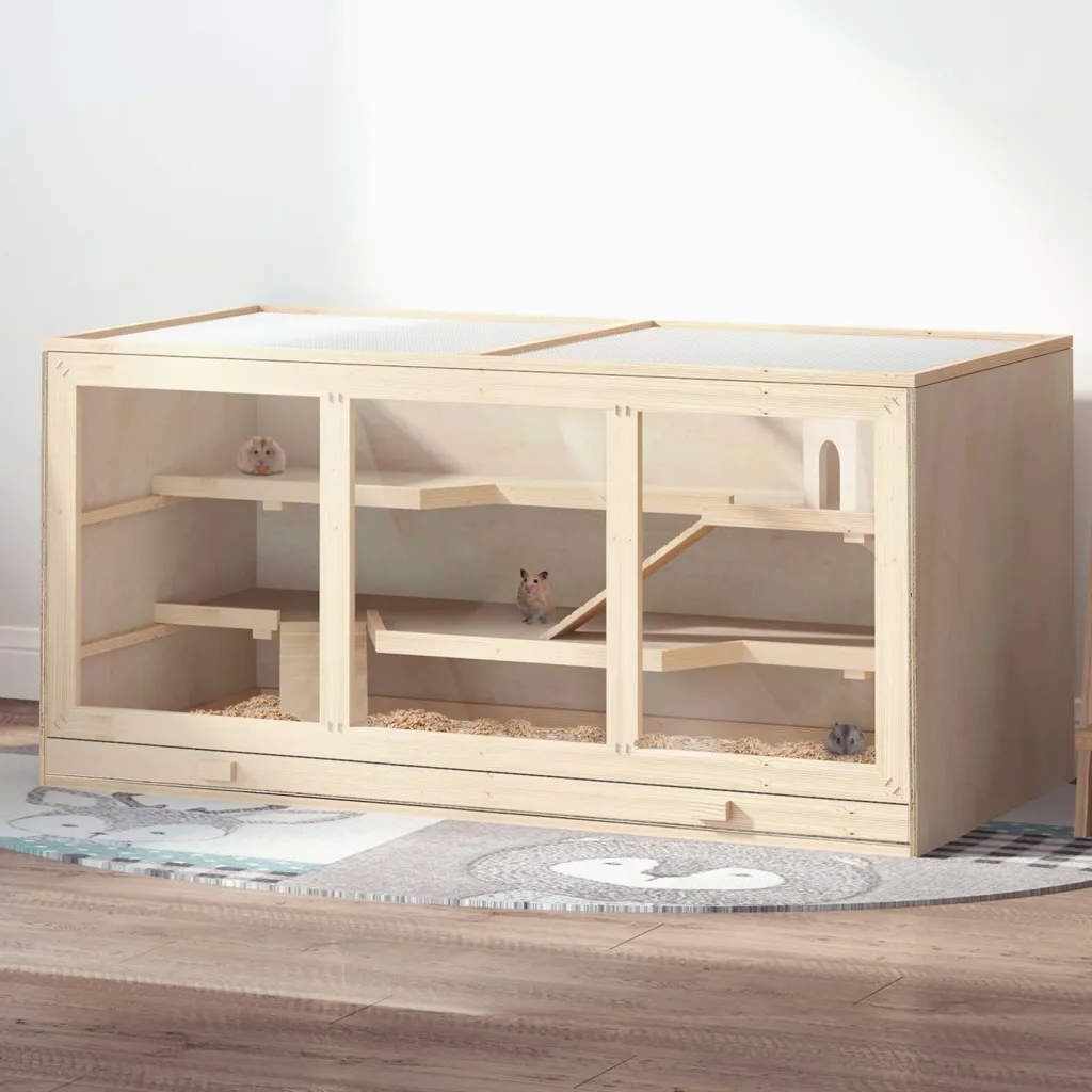 45" Extra Large Hamster Cage - Natural
