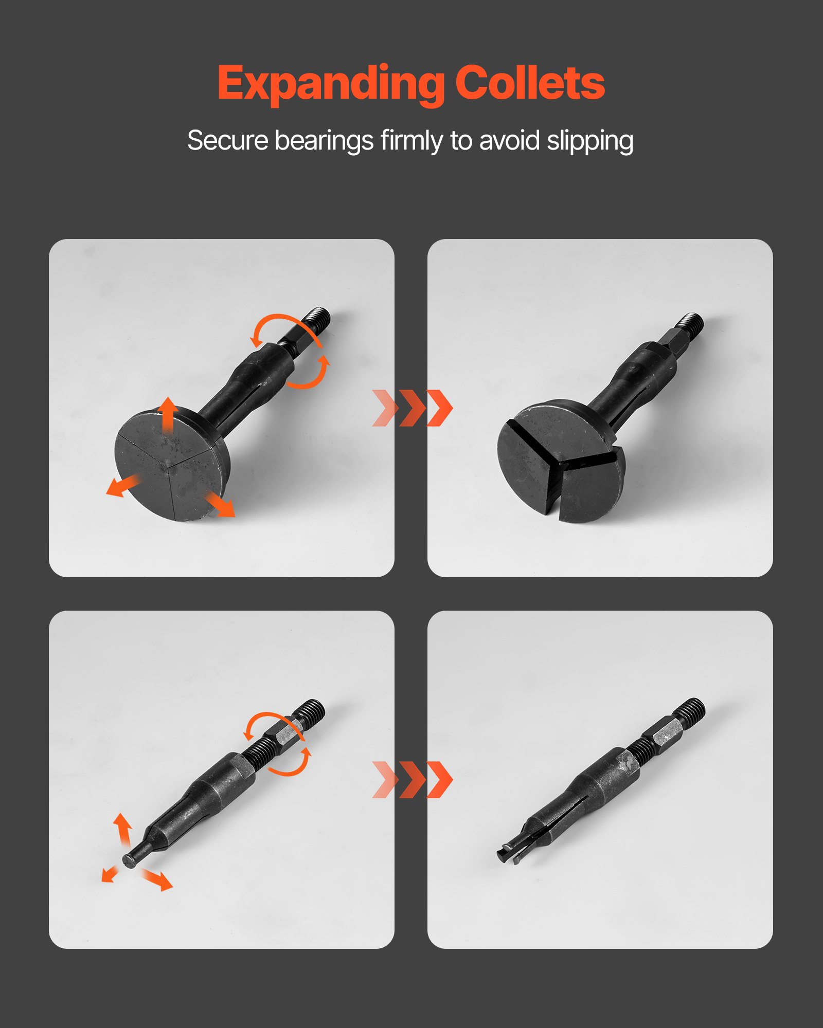 Blind Hole Bearing Puller Set, 16-in-1 Inner Bearing Race