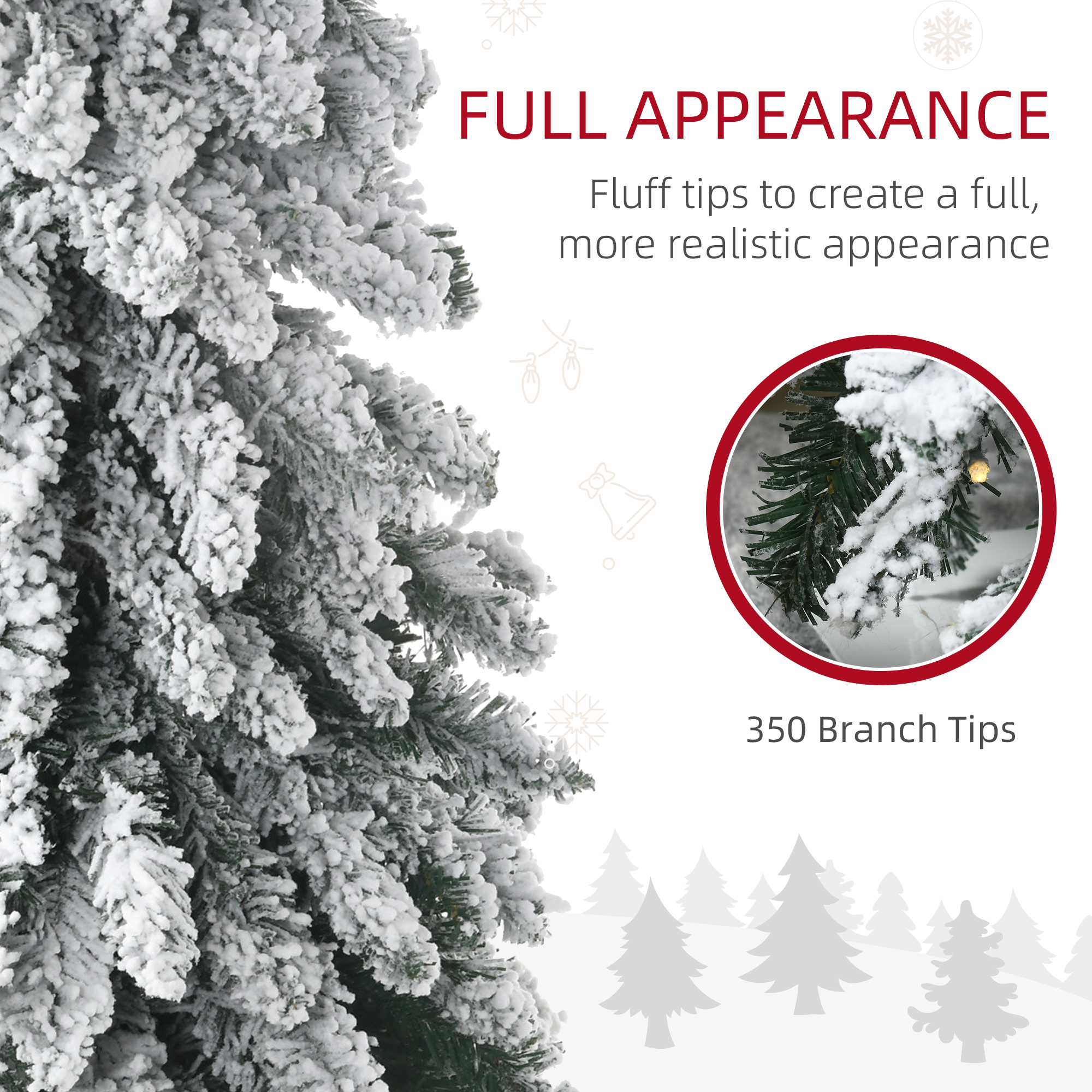 7' Artificial Slim Christmas Trees image 4
