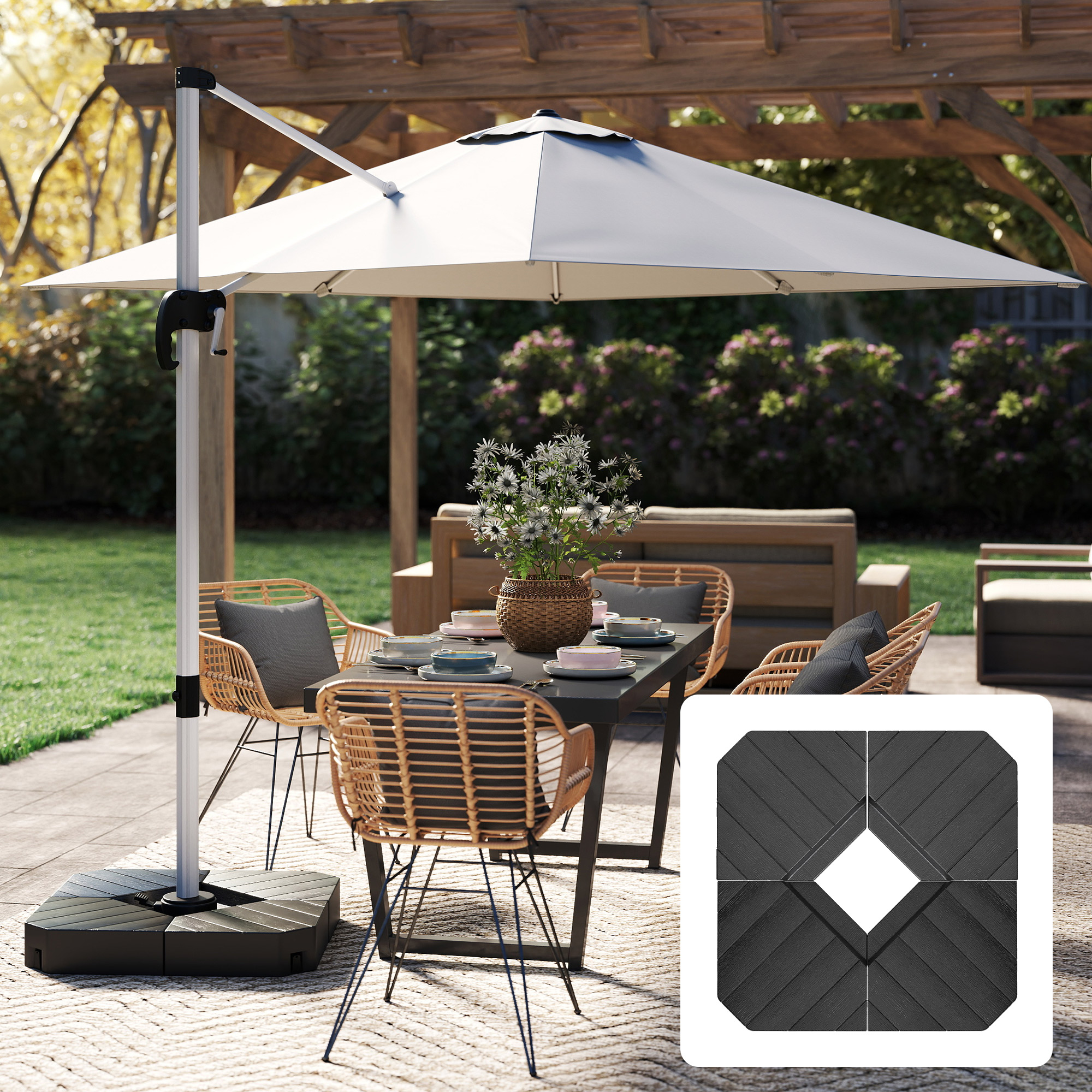 Offset Umbrella Base Outdoor Umbrella Weights - Image 6