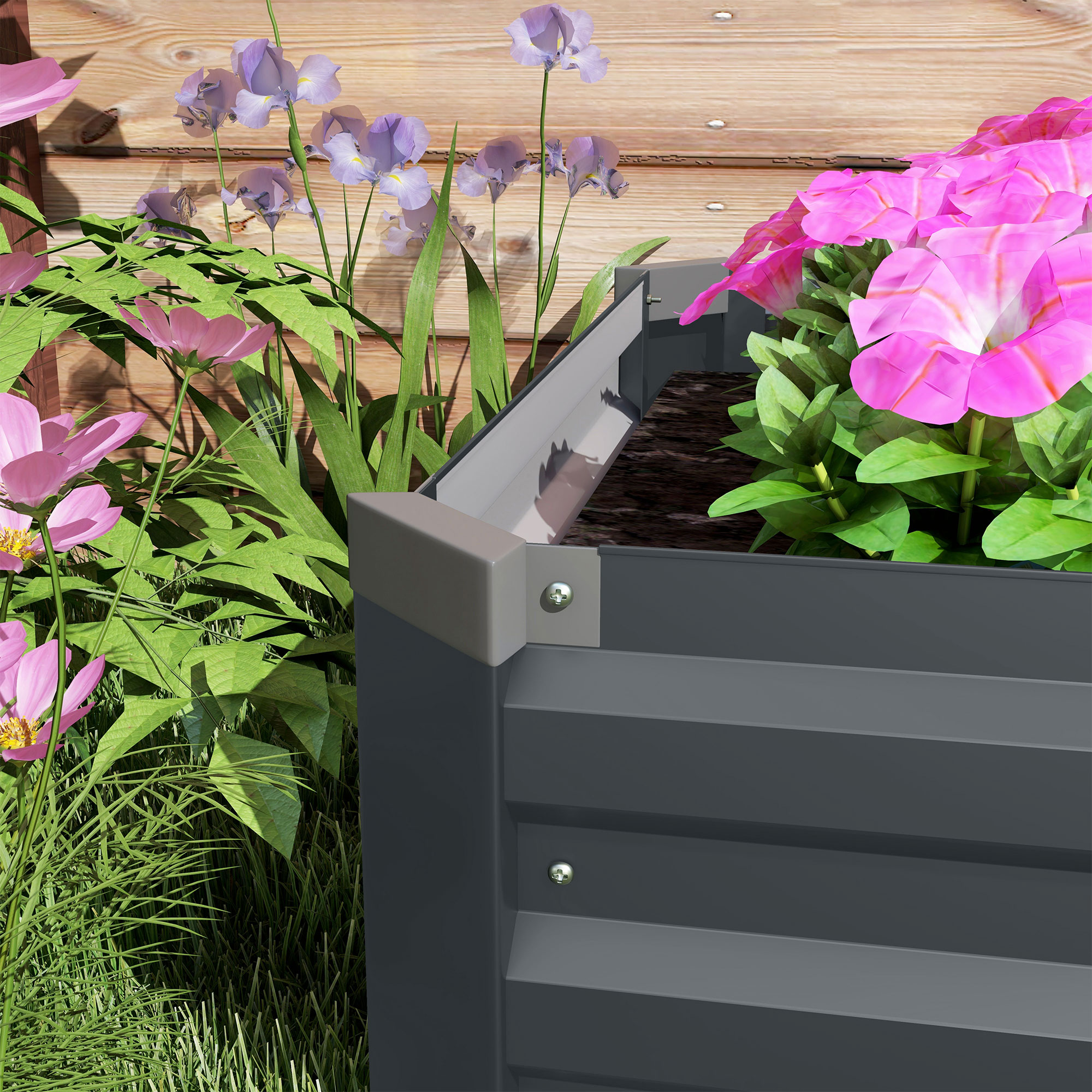Galvanized Raised Garden Bed Kit