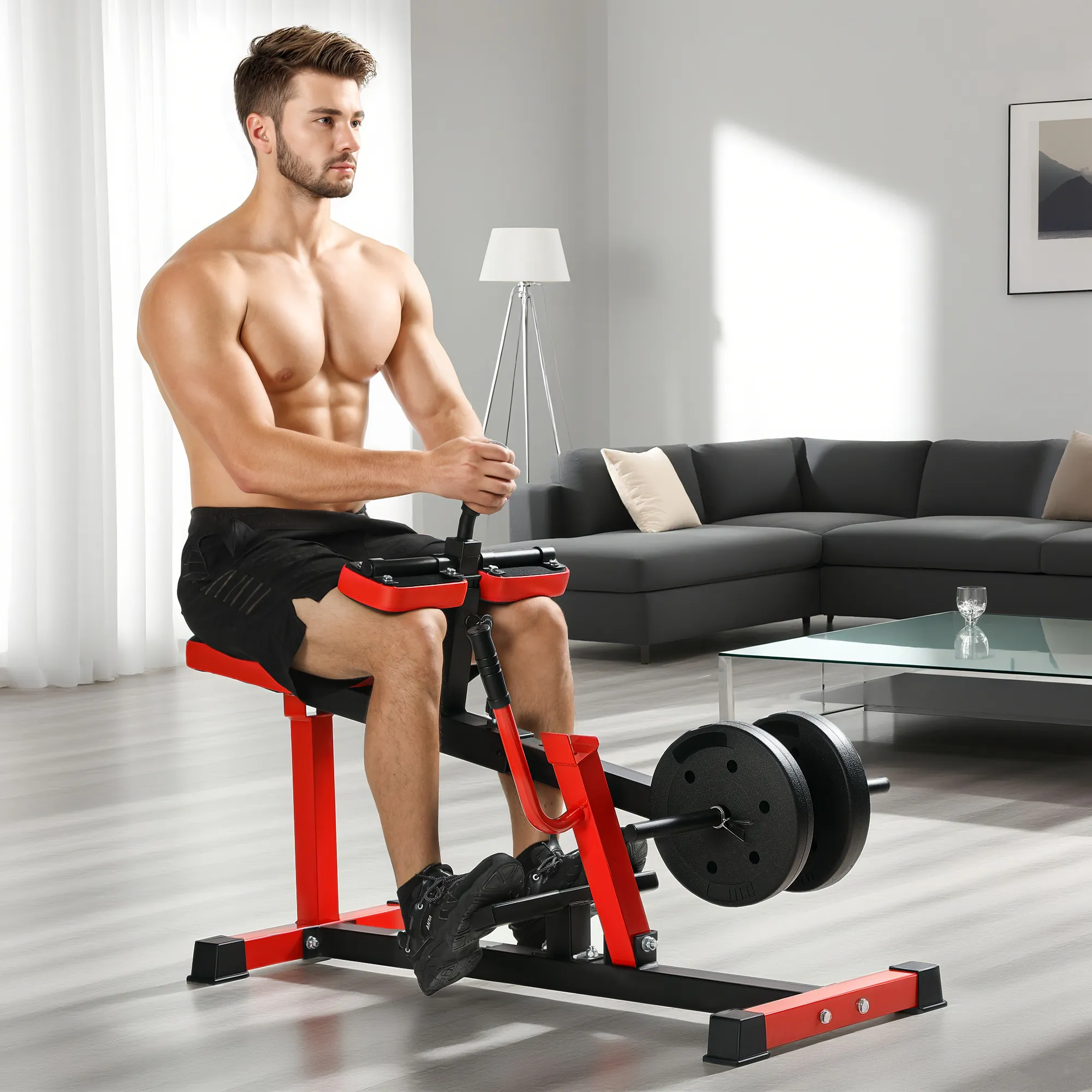 Adjustable Steel Seated Calf Raise Exercise Strength