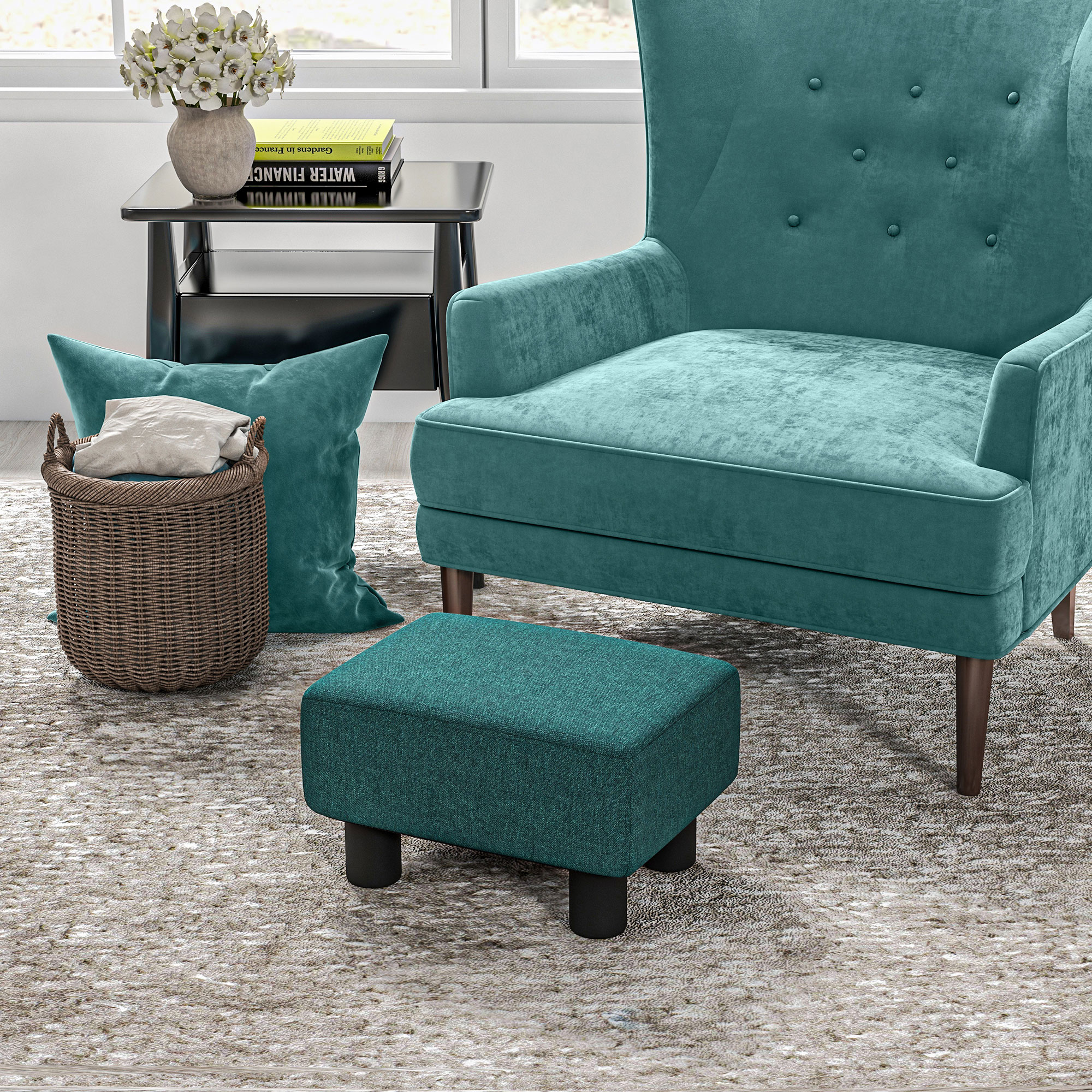 Ottoman Foot Rest Green - Shop at LoveMi
