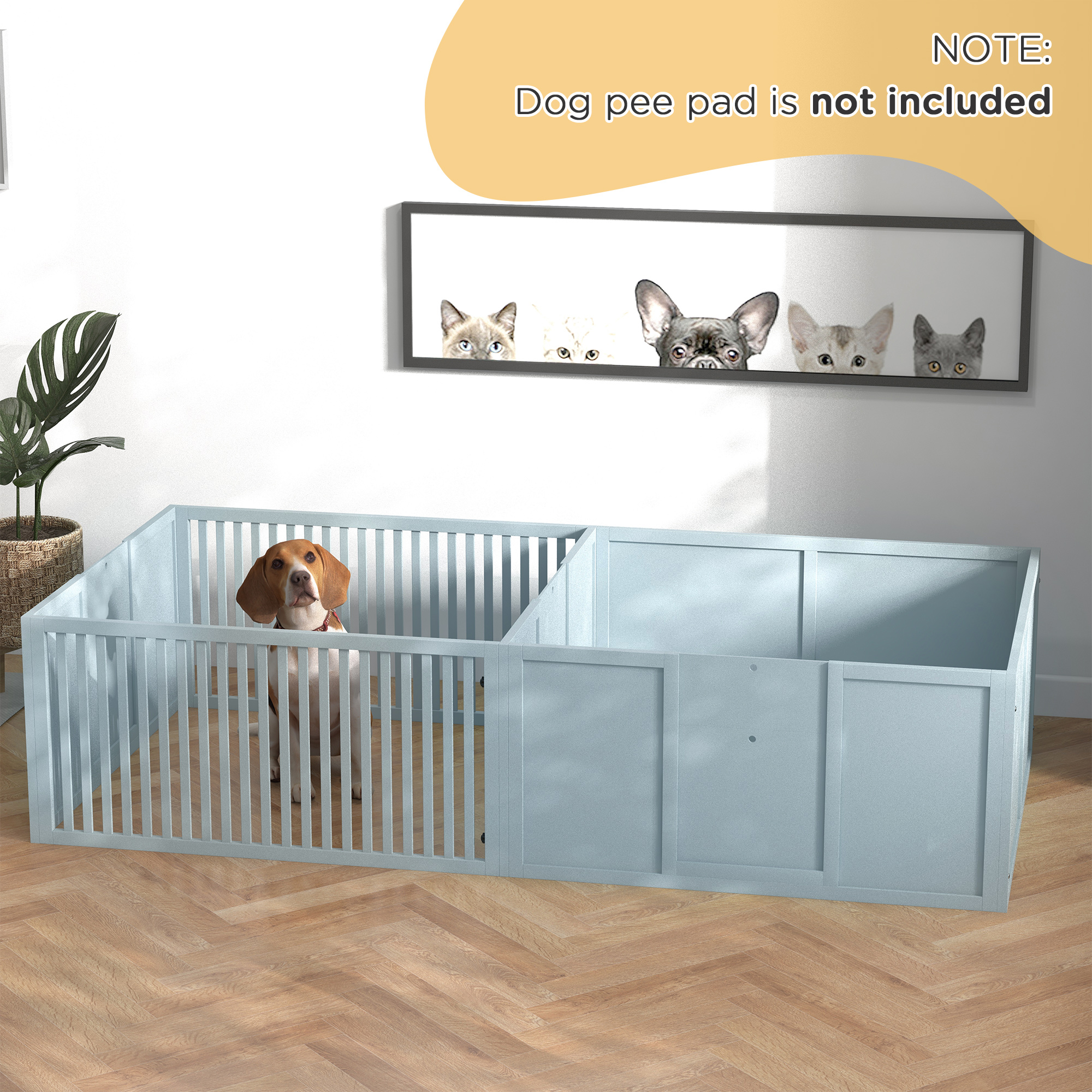 Whelping Box for Dogs Built for Mother's Comfort Light Gray - Shop at LoveMi