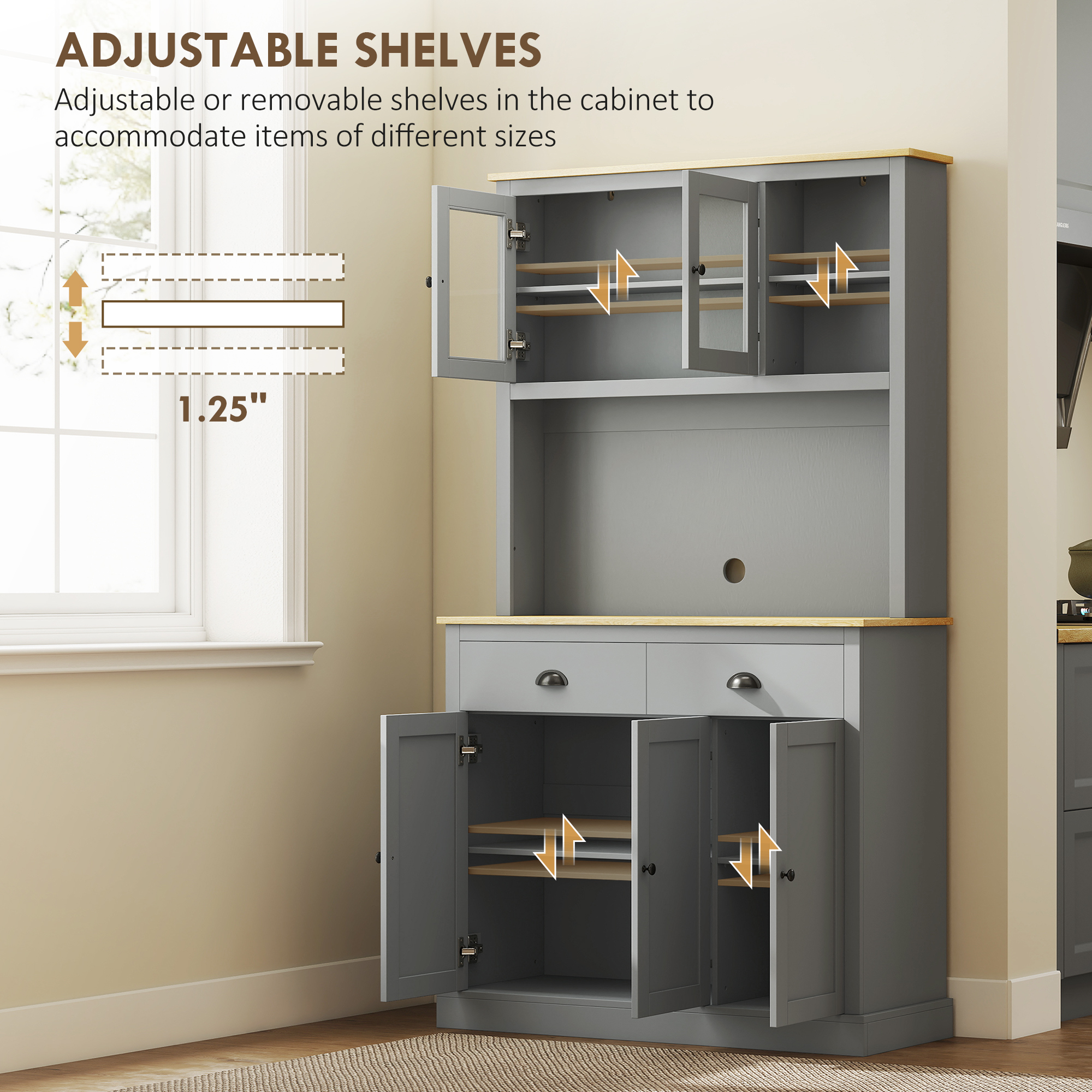 Freestanding Kitchen Cabinet view 2