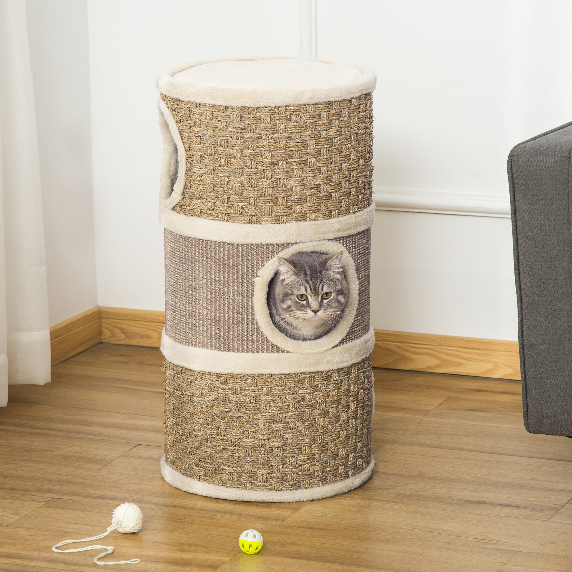 Cat Condo Khaki - Shop at LoveMi