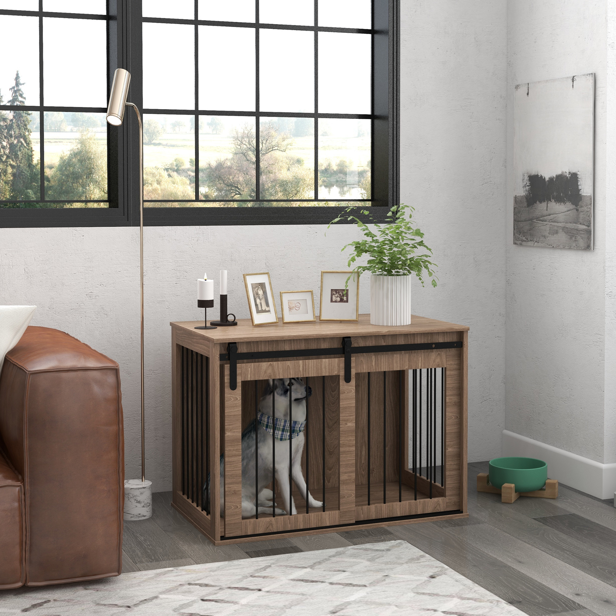 Dog Crate Brown - Shop at LoveMi