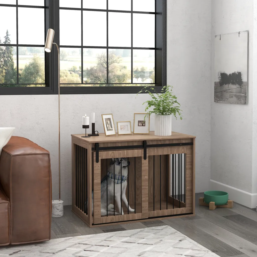 Dog Crate - Brown