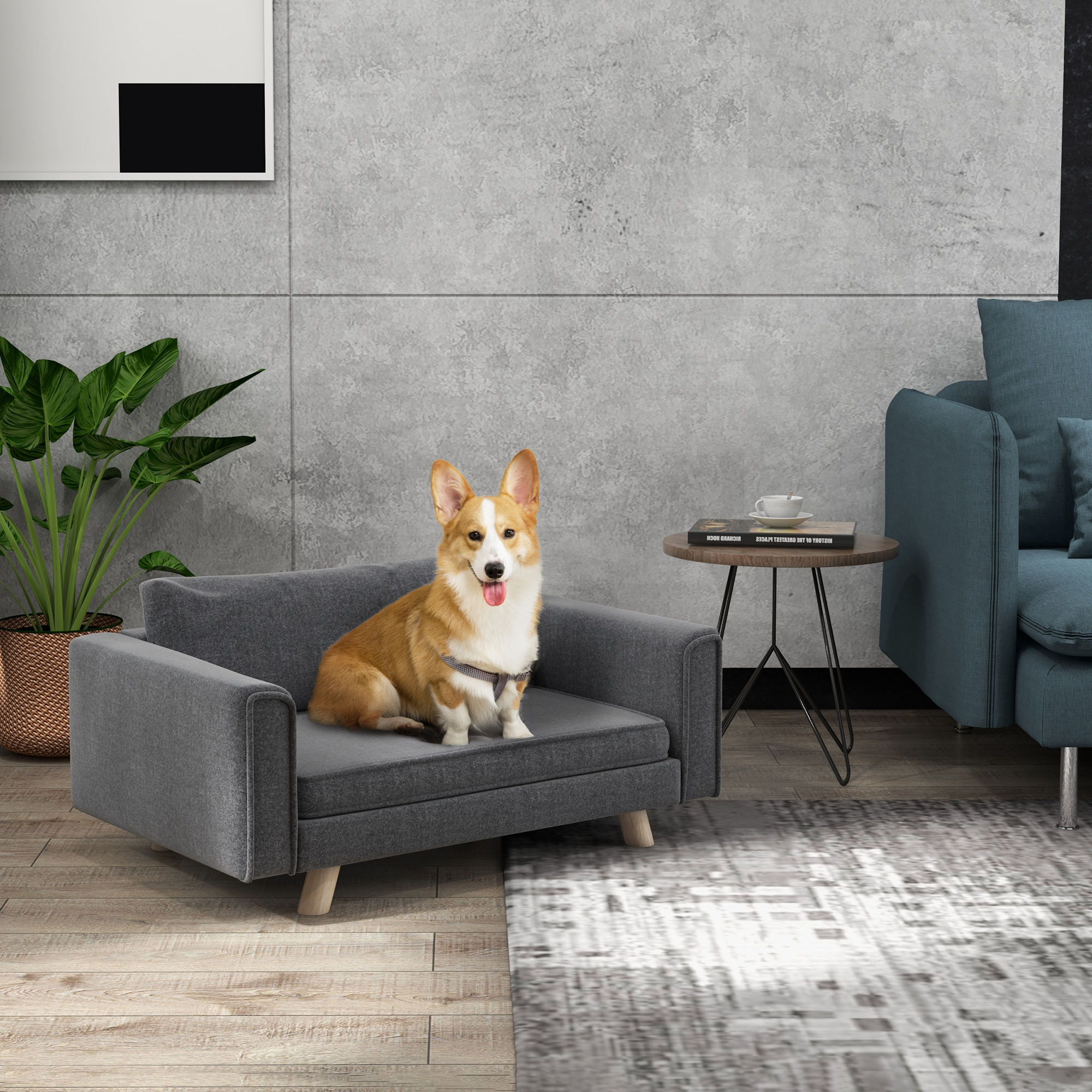 Raised Dog Sofa Gray - Shop at LoveMi