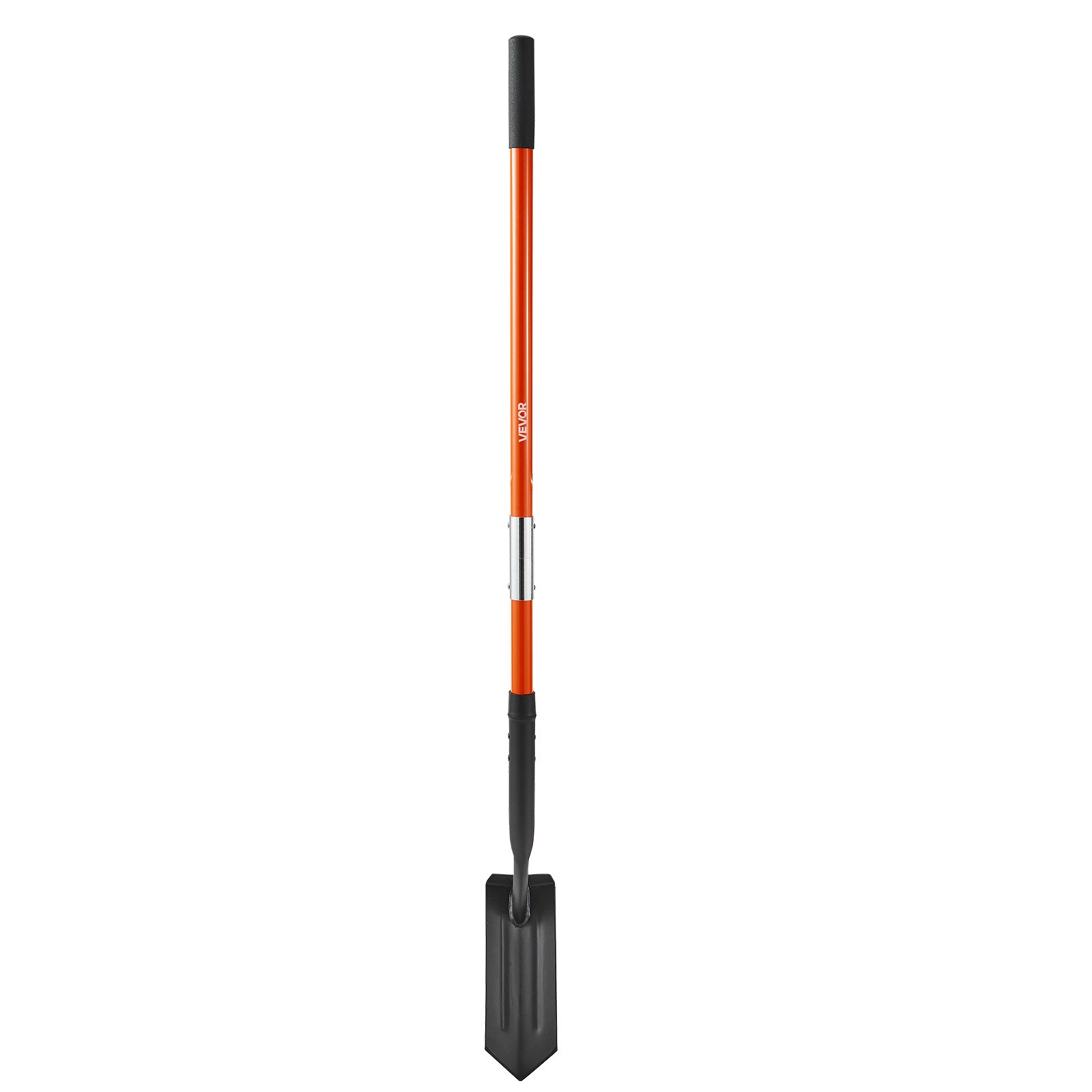 Trench shovel stored disassembled showing compact design
