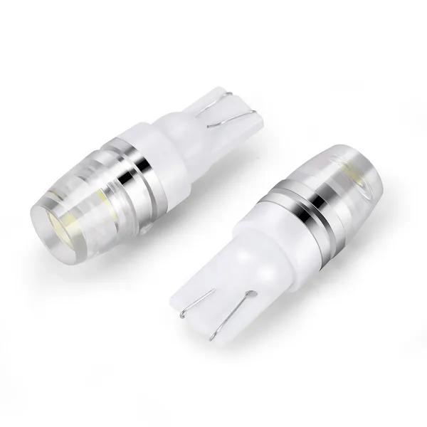 10PCS T10 LED Bulbs 194 LED Lights 12V 1W 5730 Xenon White Wedge Base LED Replacement Bulbs For License Plate Parking Position Interior Lights