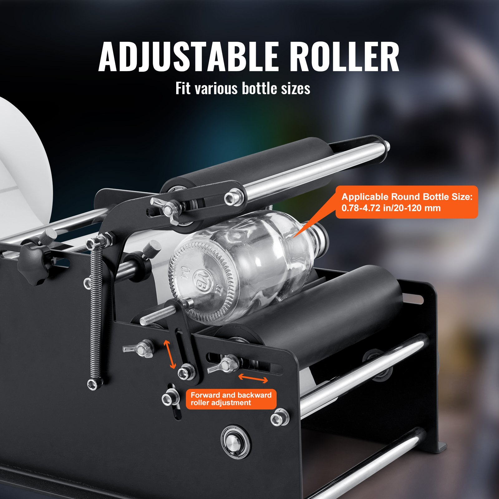 Manual Round Labeling Machine, 15-20pcs/min, Bottle Label