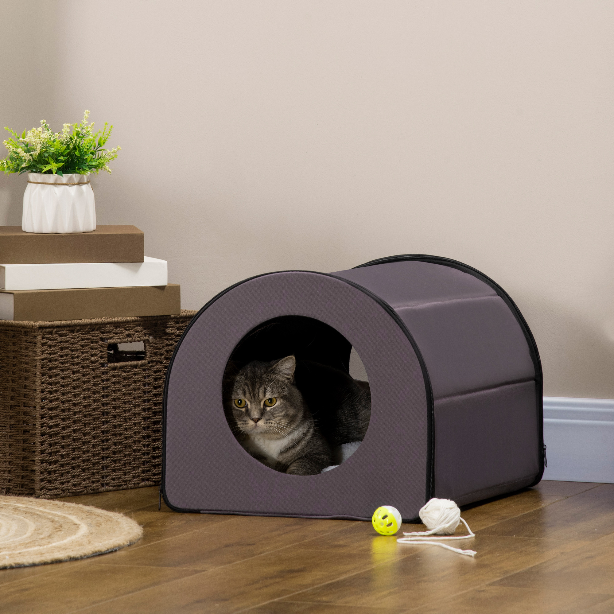 Heated Cat Houses for Outdoor and Indoor Brown - Shop at LoveMi