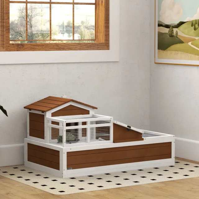 3 Room Tortoise Habitat House w/ Balcony & 2 Stories Coffee - Shop at LoveMi