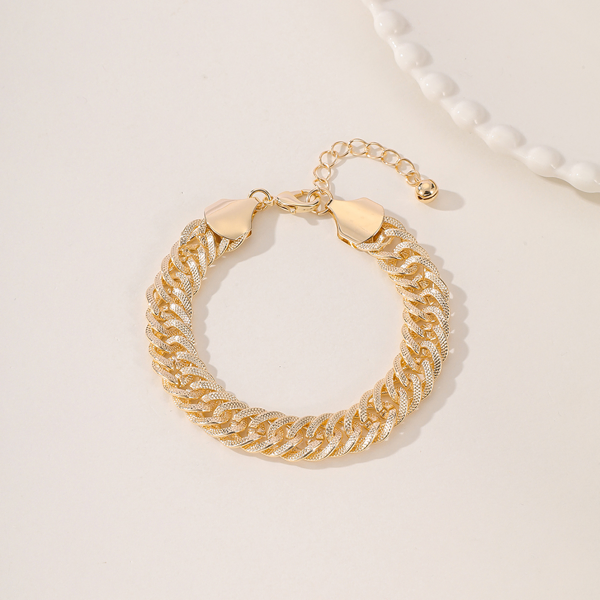 An Elegant And High-end Middle Eastern Ramadan Style Metal Engraved Double Woven Dense Chain For Women's Popular Vacation Style Foot Chain - Image 3