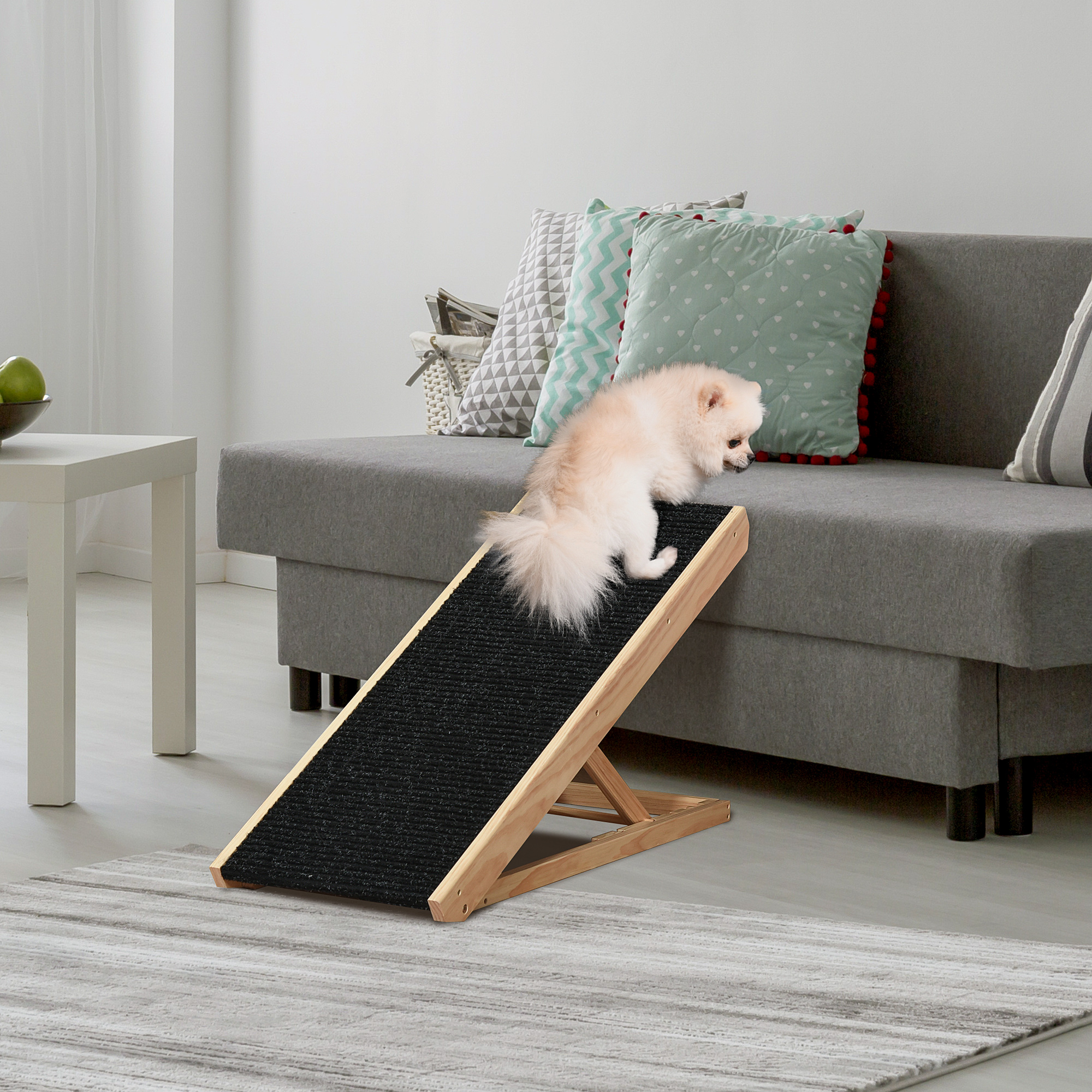 Elevated Dog Ramp for Bed Black - Shop at LoveMi