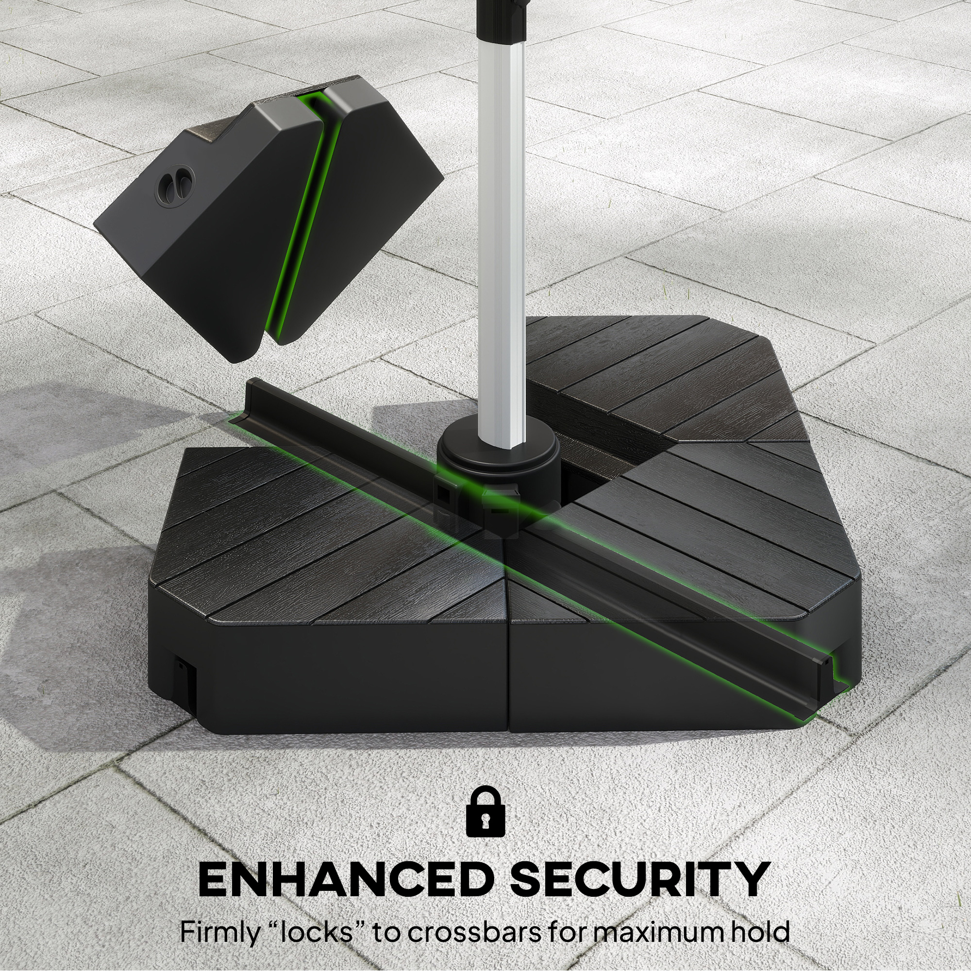 Offset Umbrella Base Outdoor Umbrella Weights - Image 3