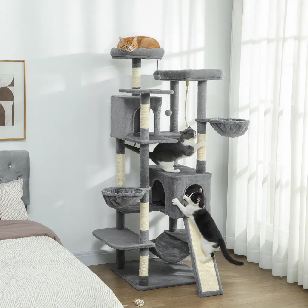 69" Cat Tree - Dark Gray