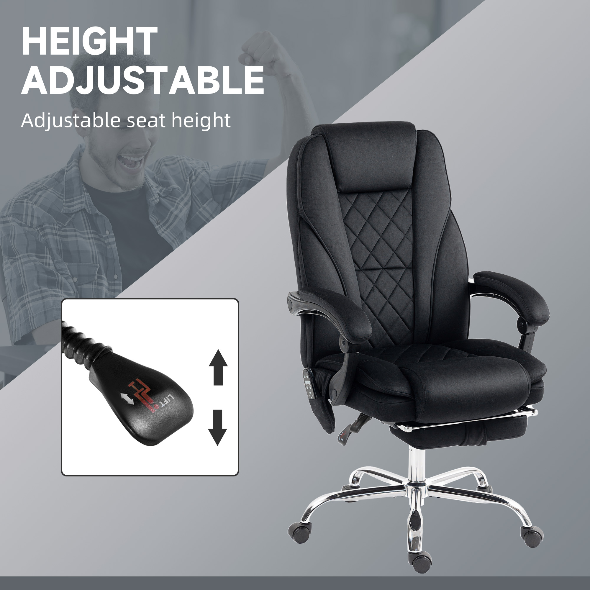 Massage Office Chair β Heated Reclining Computer Chair β photo 5