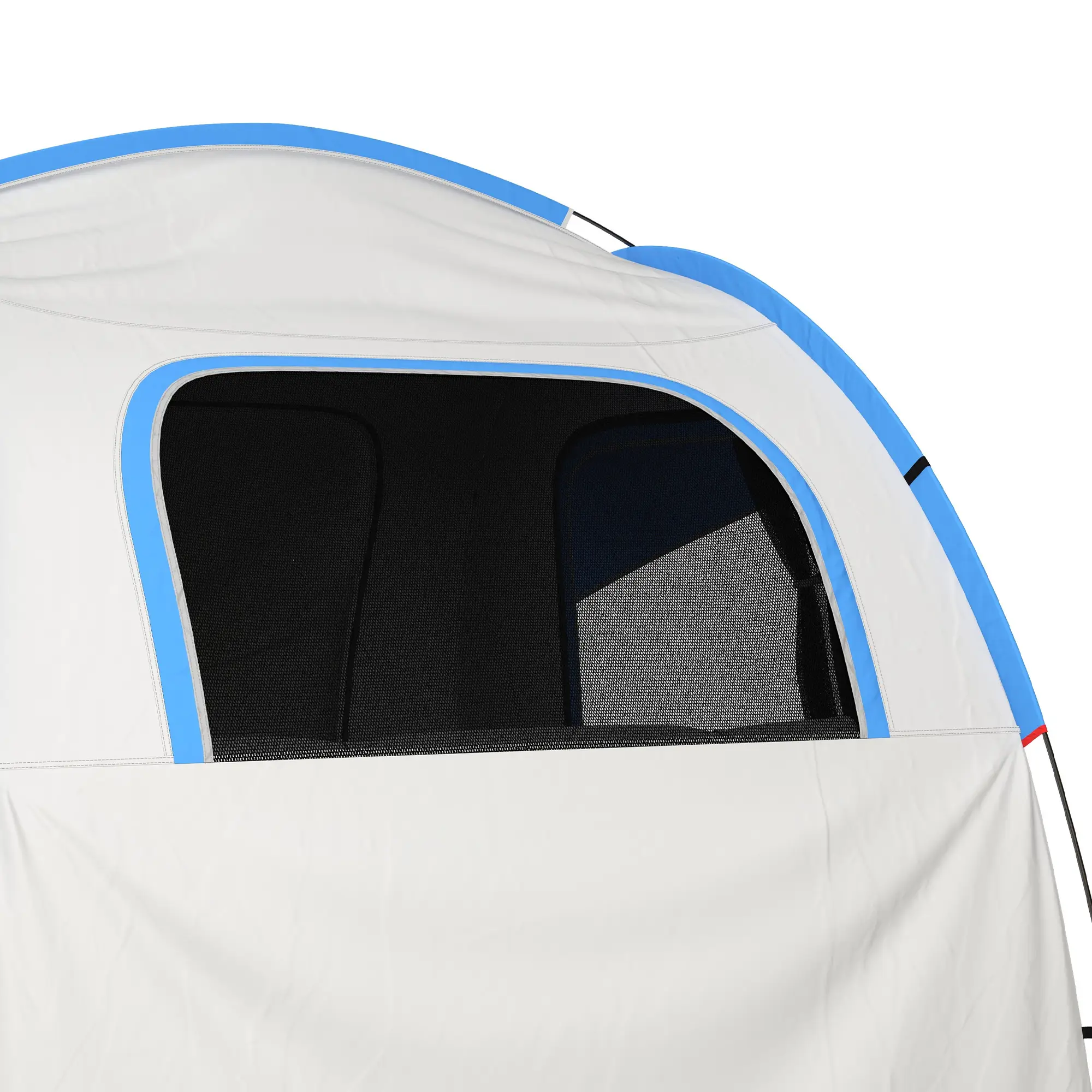 2000mm Waterproof SUV Tent, Car Tent with 3 Doors and Mesh Window, for 5-6 Person Camping Travel, Gray and Blue