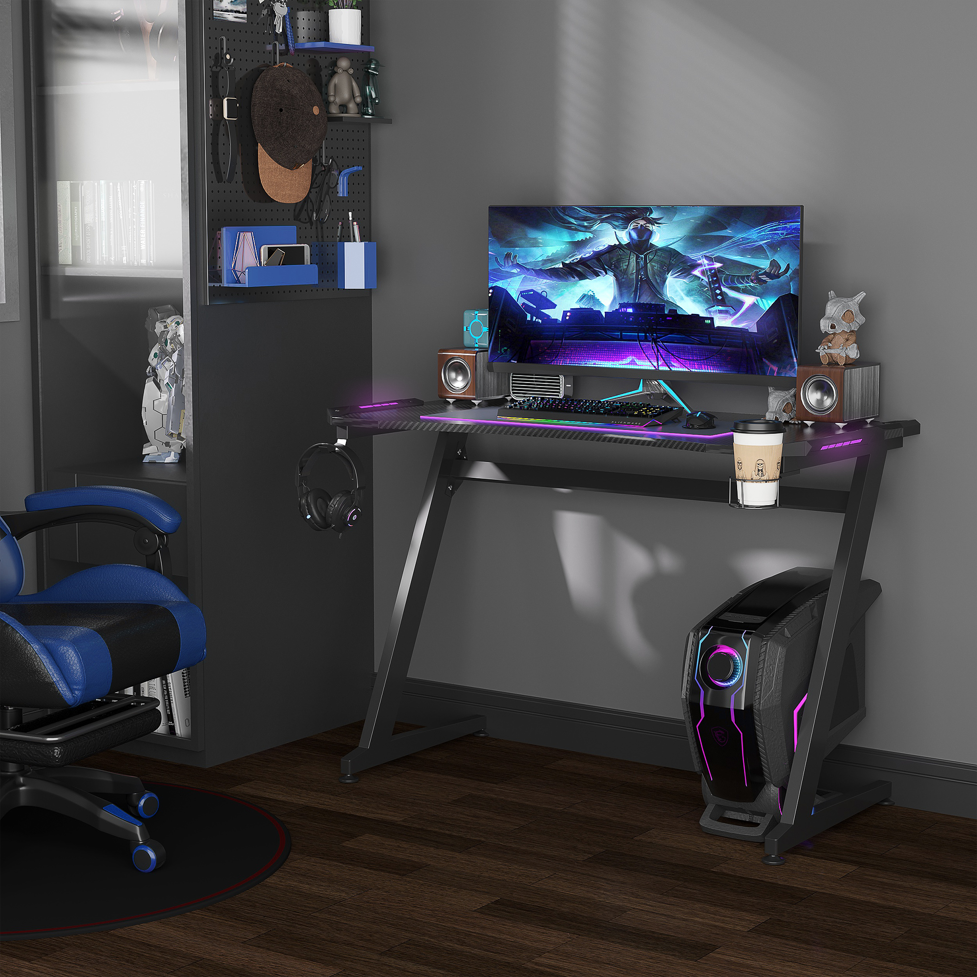 Adjustable Standing Desk with Power Outlets-image