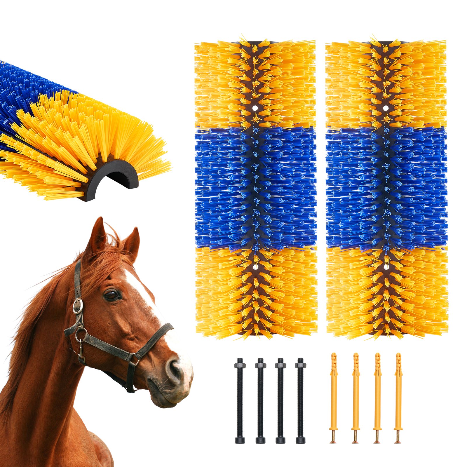 Livestock Scratching Brush, Horse Brush With 4 Screws, 17.7.5 In Cow Scratcher, For Back Itch Relief & Keep Cleaning, Grooming & Scratching Post Br... Scznszh2J000Q87Uav0 - Shop at LoveMi