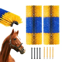 Livestock Scratching Brush, Horse Brush With 4 Screws, 17.7.5 In Cow Scratcher, For Back Itch Relief & Keep Cleaning, Grooming & Scratching Post Br... - View 1