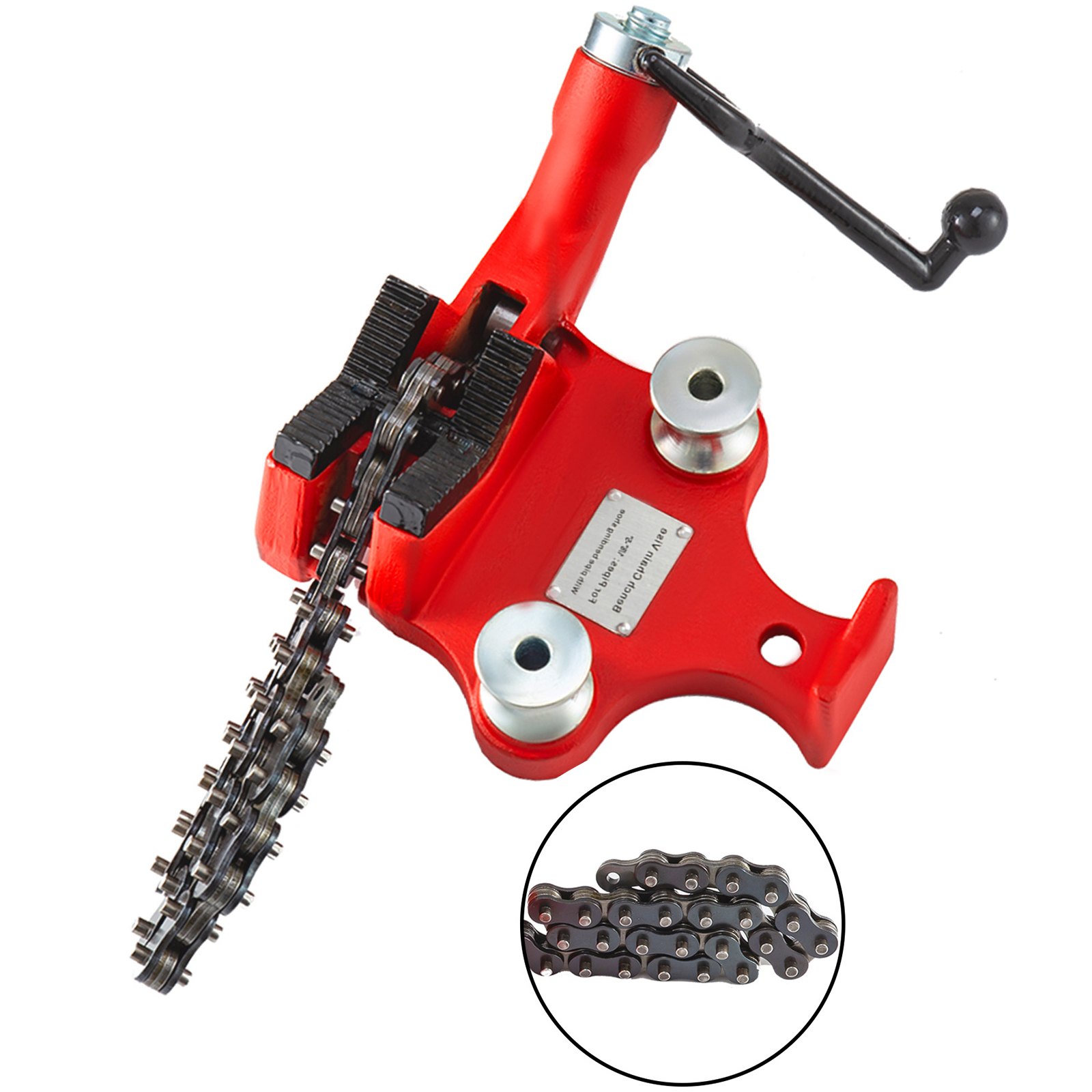 Screw Bench Chain Vise 1/8 To 5-Inch Pipe Capacity, Heavy