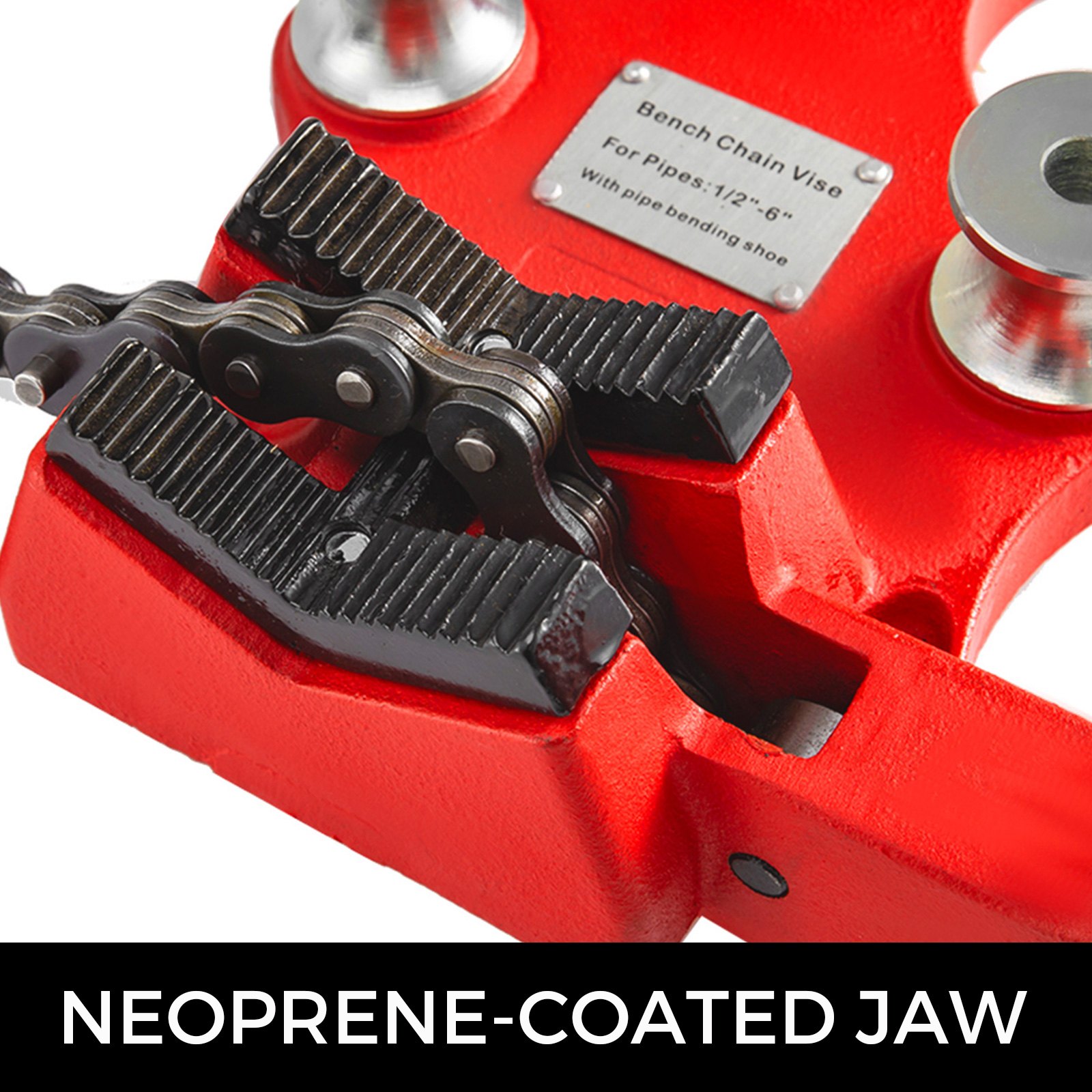 Screw Bench Chain Vise 1/8 To 5-Inch Pipe Capacity, Heavy