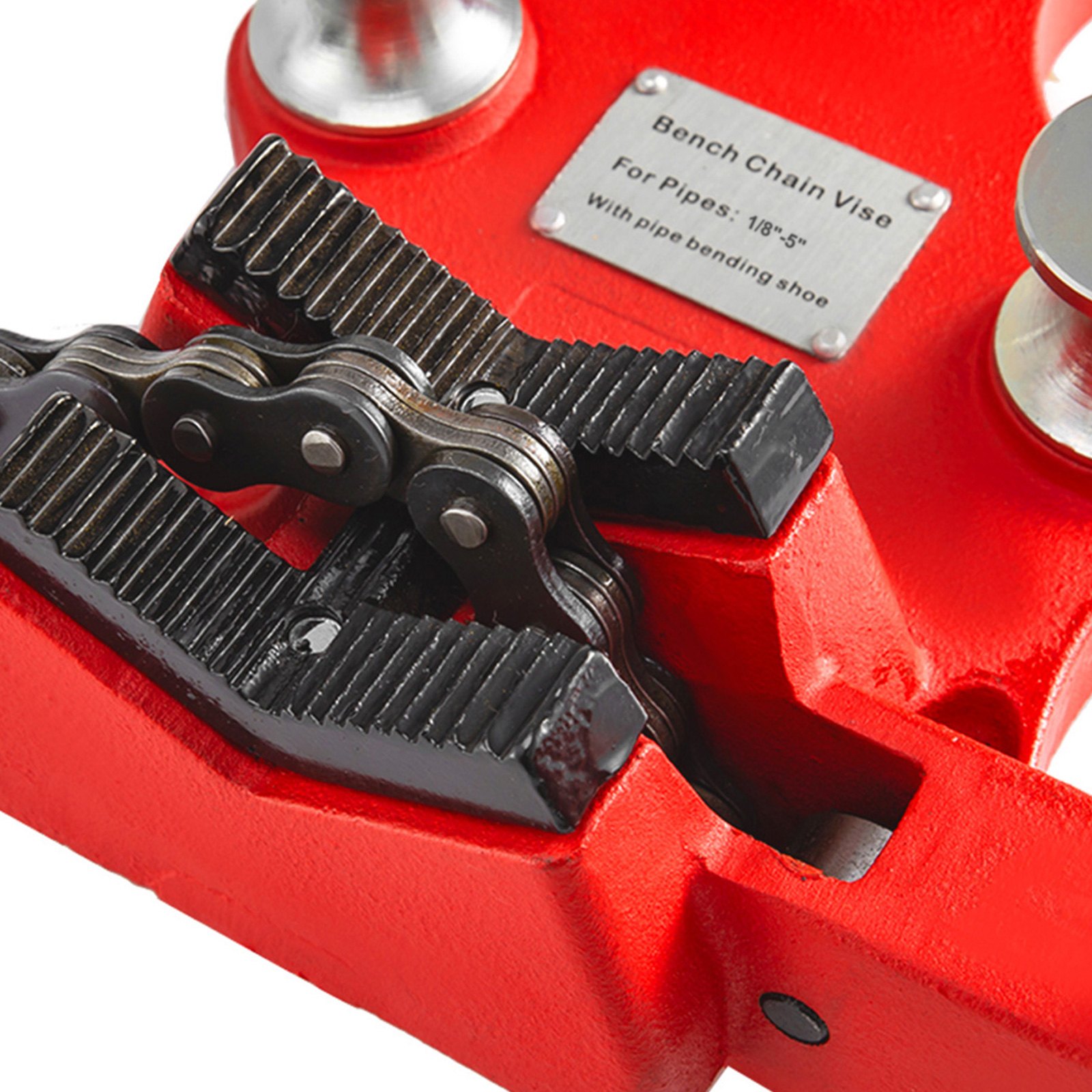 Screw Bench Chain Vise 1/8 To 5-Inch Pipe Capacity, Heavy
