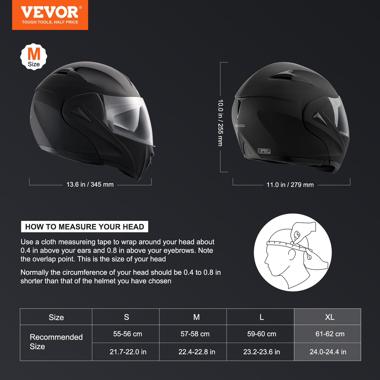 Motorcycle Helmet, Unmasked, Smart Street ABS & High Density Helmet With Slot & Interchangeable Lens, DOT Approved Comfortable Motocross Helmet, Fit For Youth & Adults