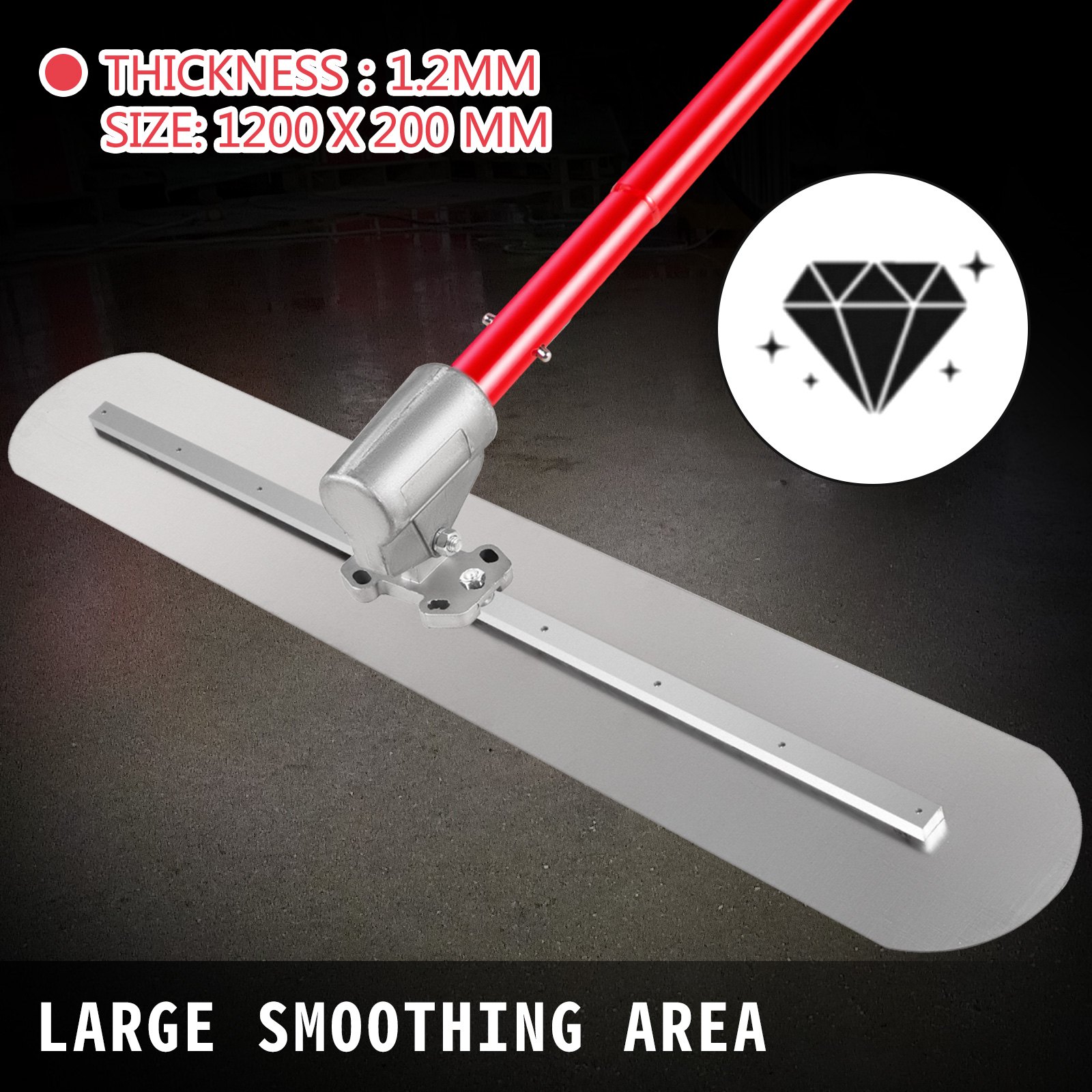 Bull Float Concrete Float 1200x200mm Concrete Tool Trowel