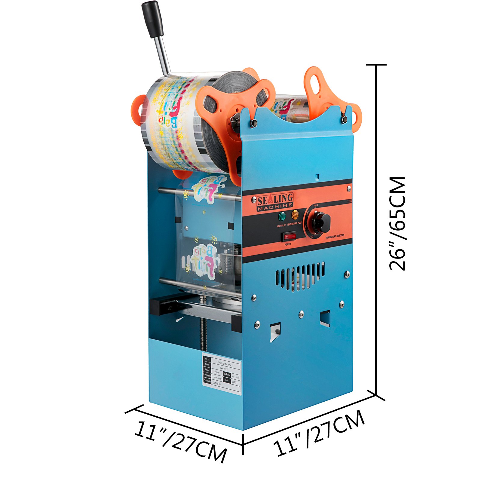Manual Tea Cup Sealer Machine β 300-500 Cup/h Manual Boba Tea