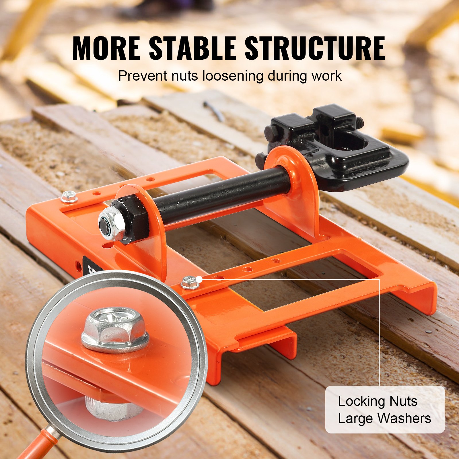 Chainsaw Mill, Vertical Lumber Cutting Guide With 2'-6' Cutting Width, Cast Iron Portable Timber Chainsaw… image 3