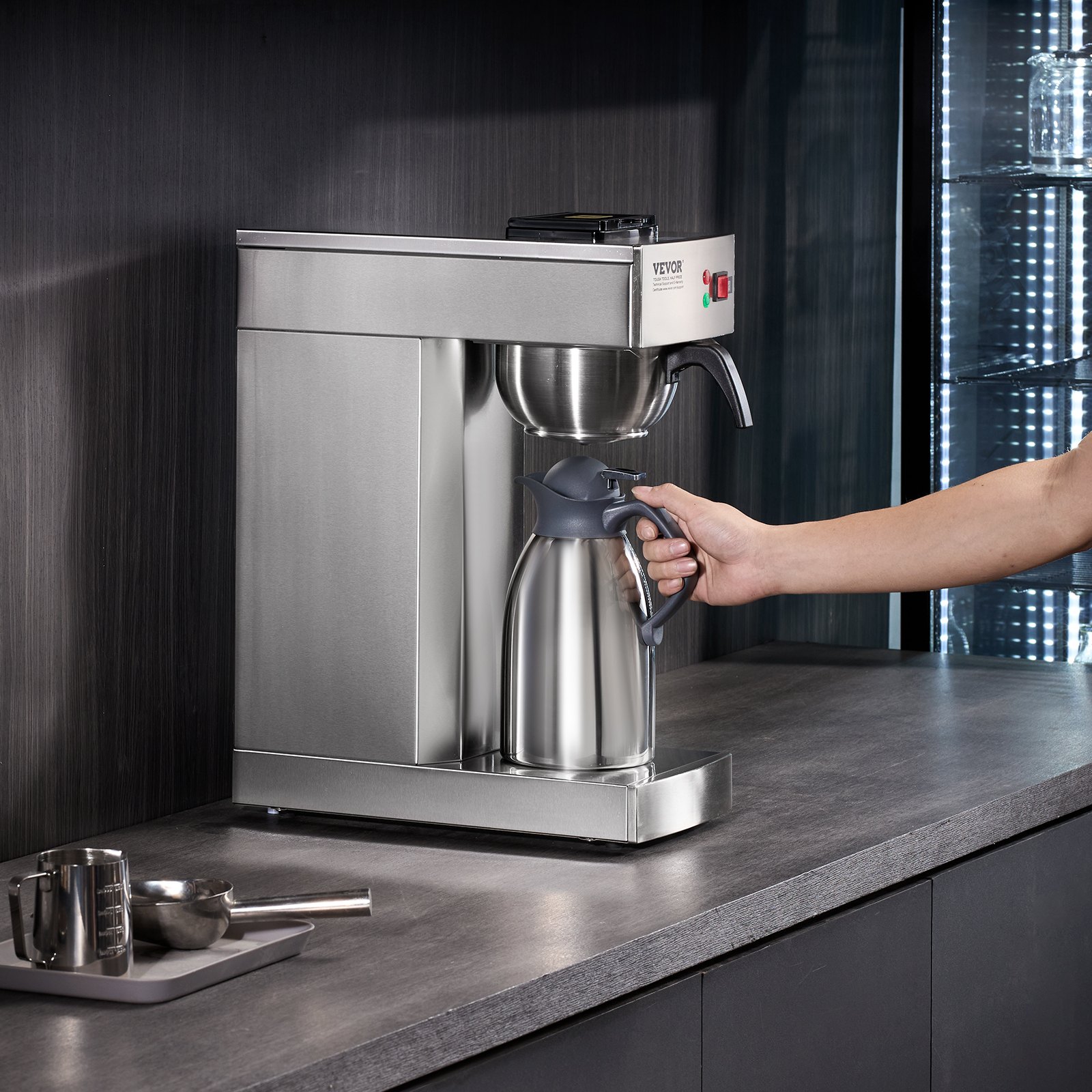 With Thermal Carafe Restaurant Office Cafe