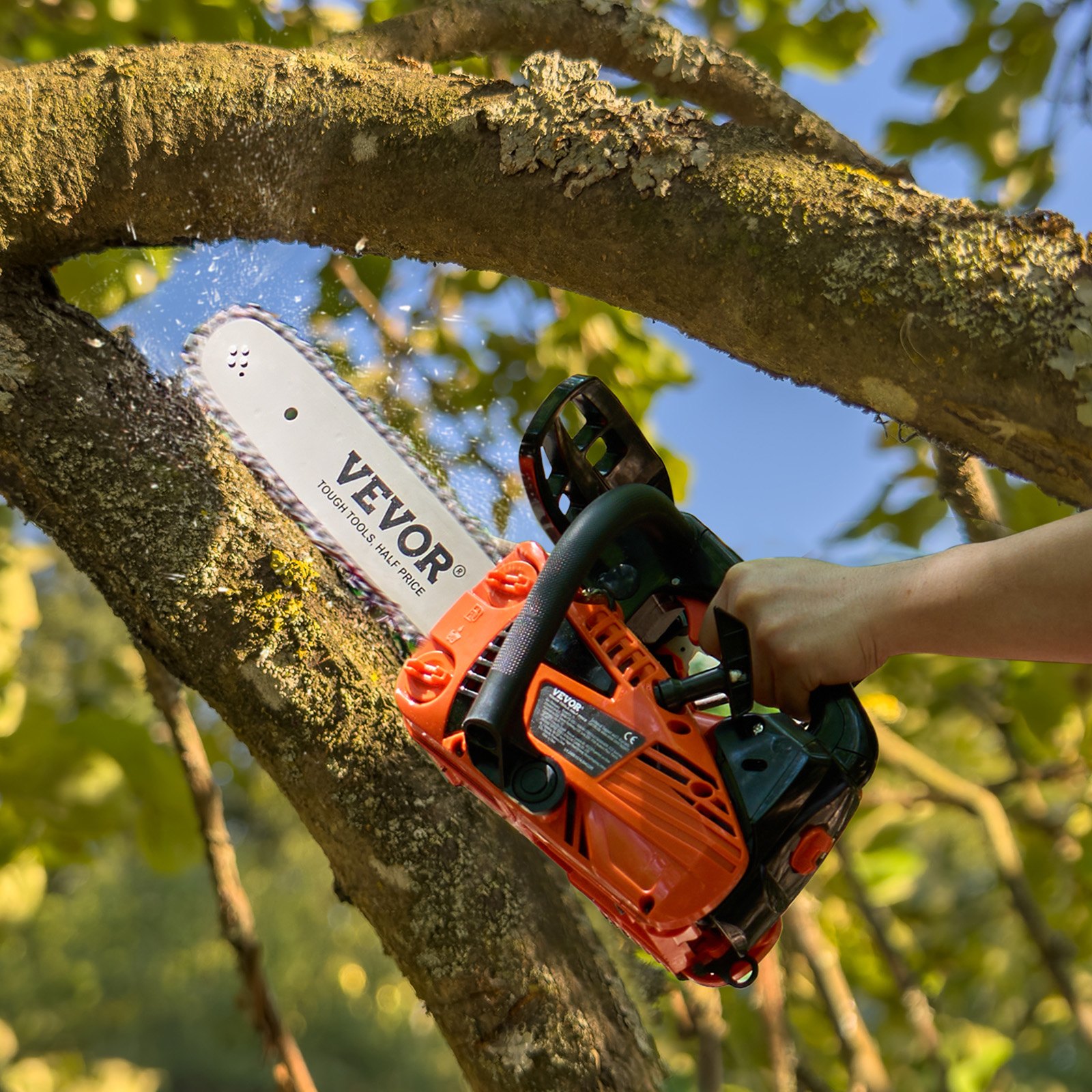 25.4CC 12' Gasoline Chainsaw Powered Wood Cutting Engine