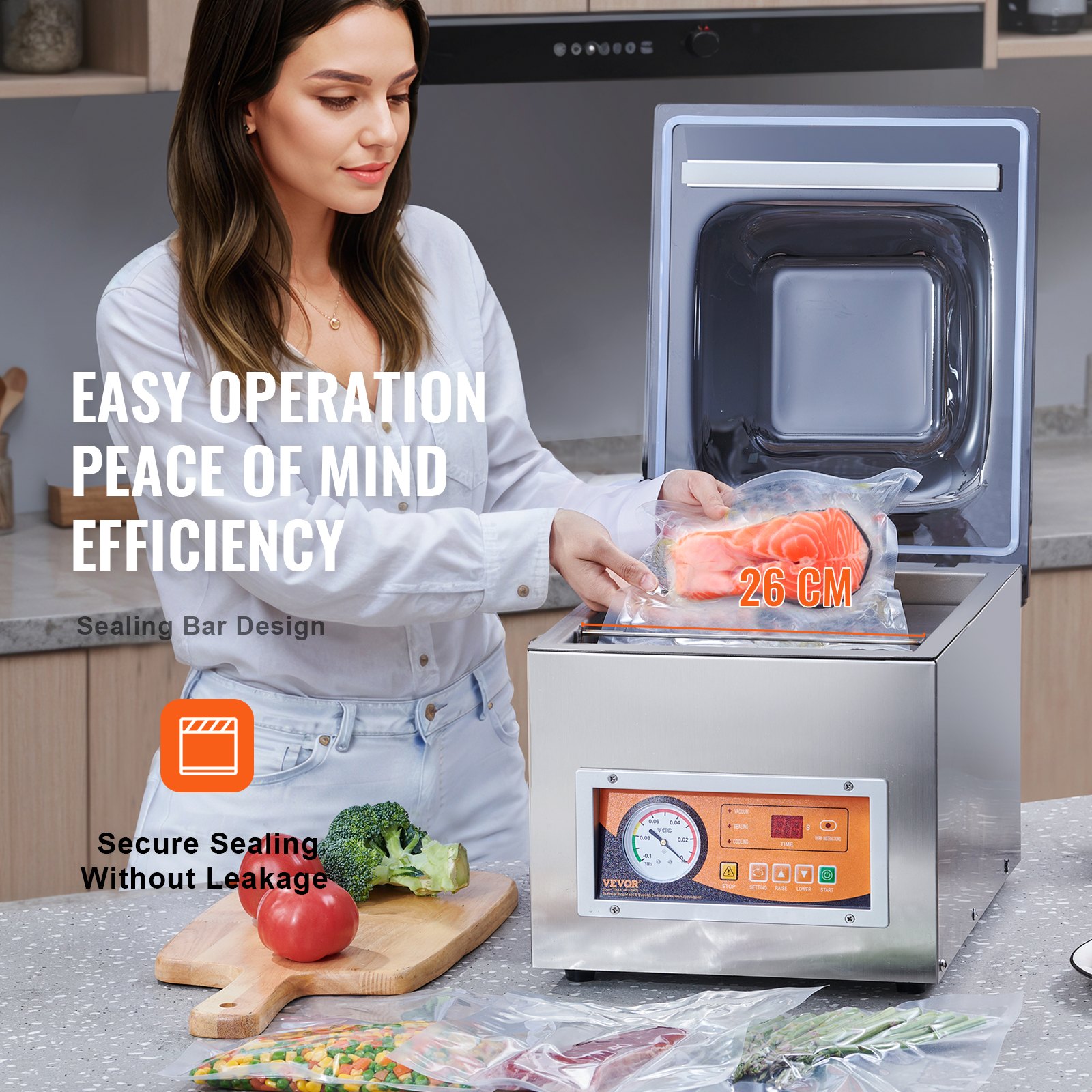 Chamber Vacuum Sealer — 260W Sealing Power — photo 6