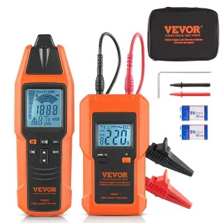 Underground Cable Locator, 3 FT Max. Detection Depth, 12 To 600V (NVC) Wire Tracer Break Detector Finder, 6561 FT Max.Detection Length For Electrical Circuits Pipelines Dog Fence B