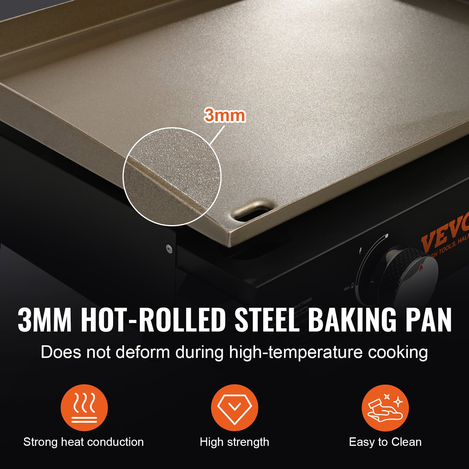 Commercial Griddle β 22.4' Heavy Duty Manual Flat Top Griddle β photo 5
