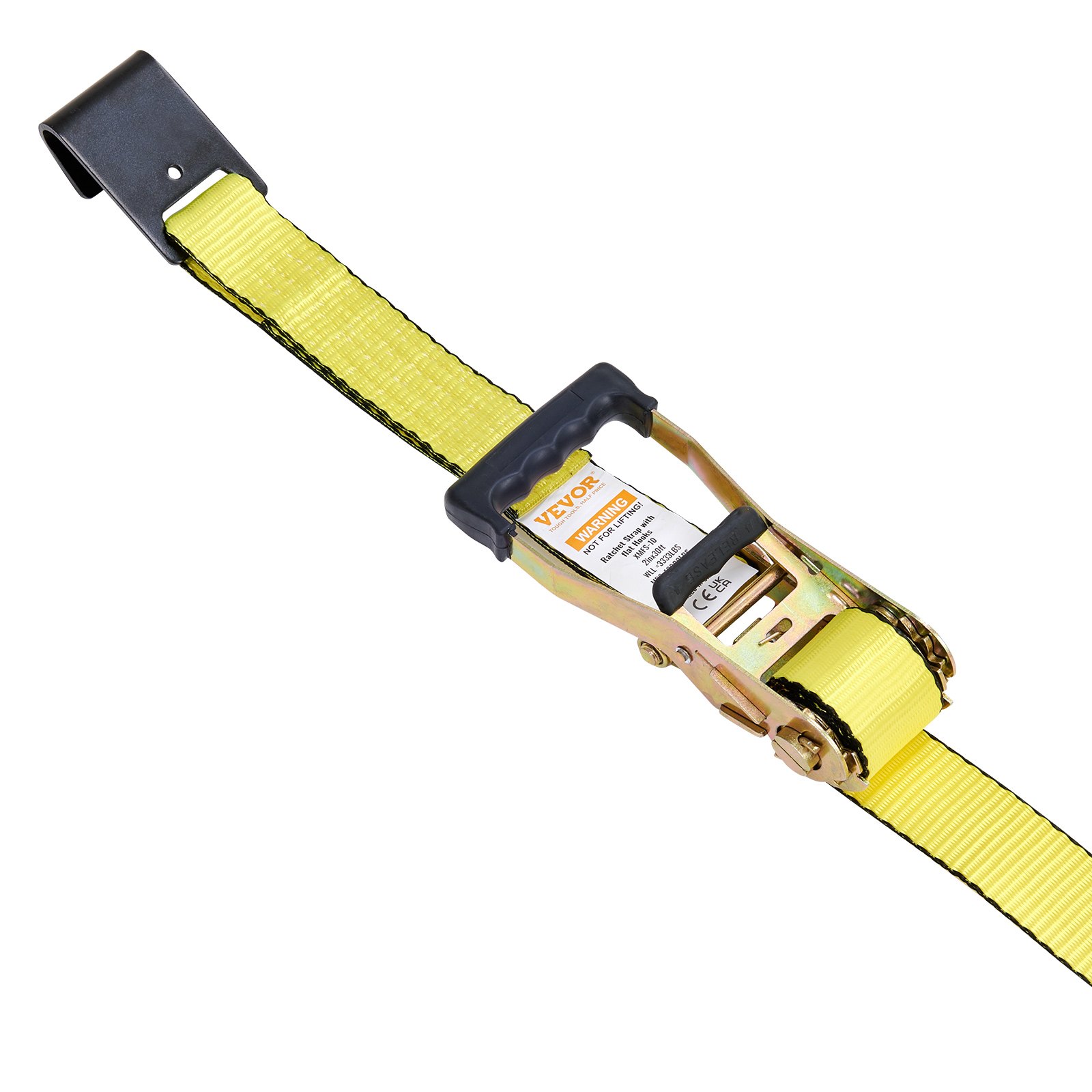 Ratchet Tie Down Straps (10PK), 10000 Lb Break Strength, Endless Ratchet With 10 Premium 2' X 30' Tie Downs Heavy Duty, Track Spring Fittings For Moving Securing Cargo, Appliances, Motorcycle