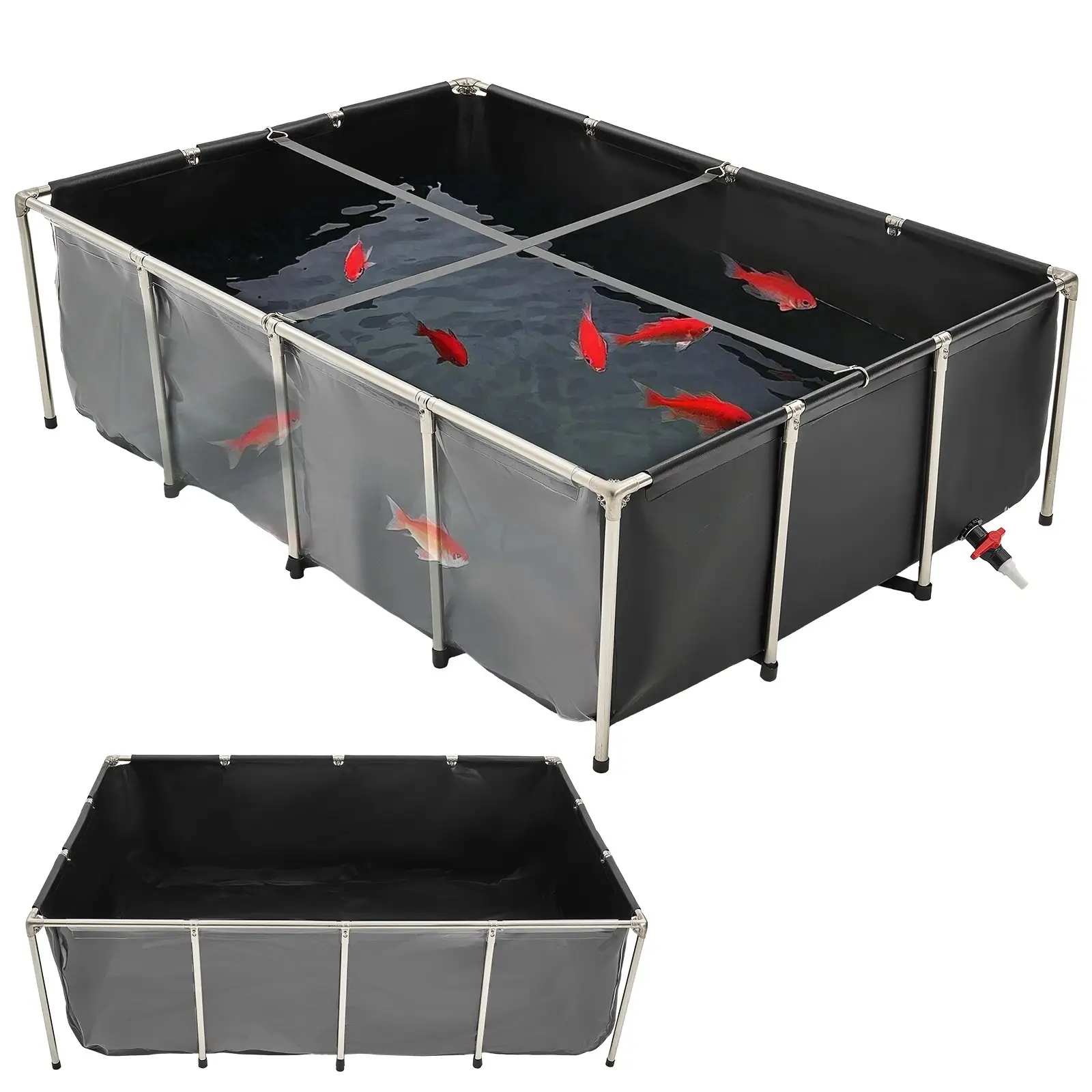 Canvas Fish Pond Above Ground Koi Tank