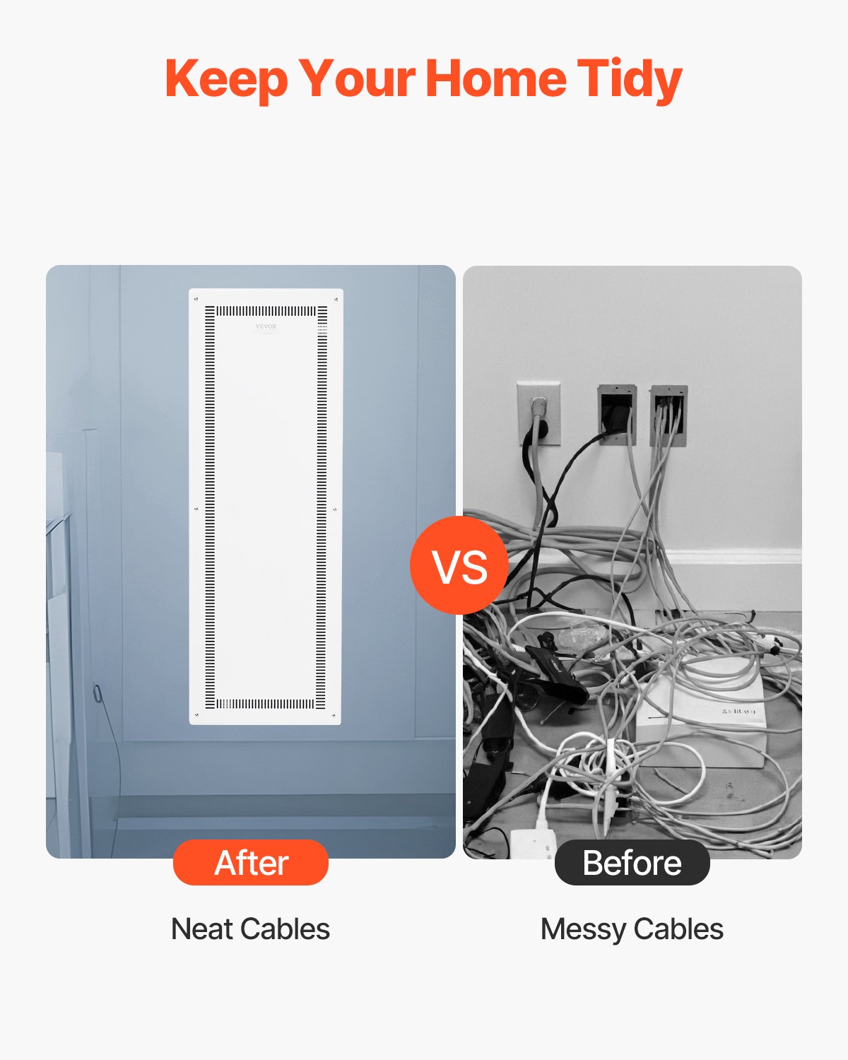 Structured Media Enclosure 42 In Recessed In-Wall TV Media Box With Cover