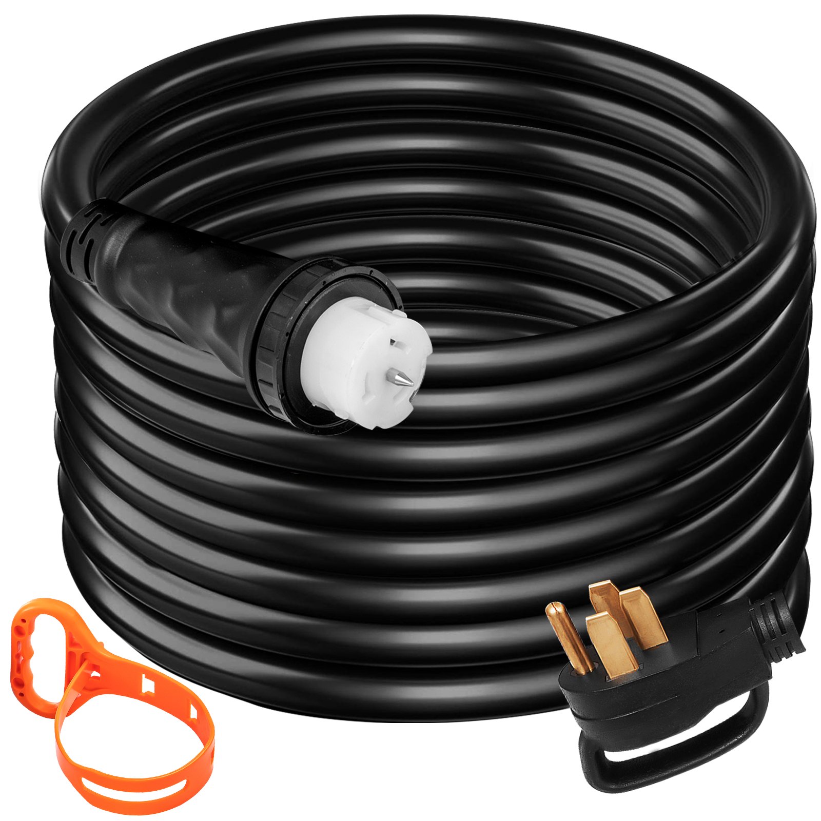 10Ft 50 Amp Generator Extension Cord STW 6/3 + 8/1 Generator Cord 125V 250V Generator Power Cord N14-50P & SS2-50R & CS6364 Twist Lock Connectors