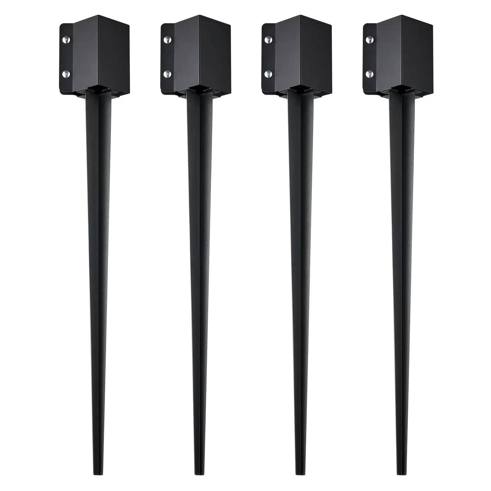 Fence Post Anchor Ground Spike, 4 Pack