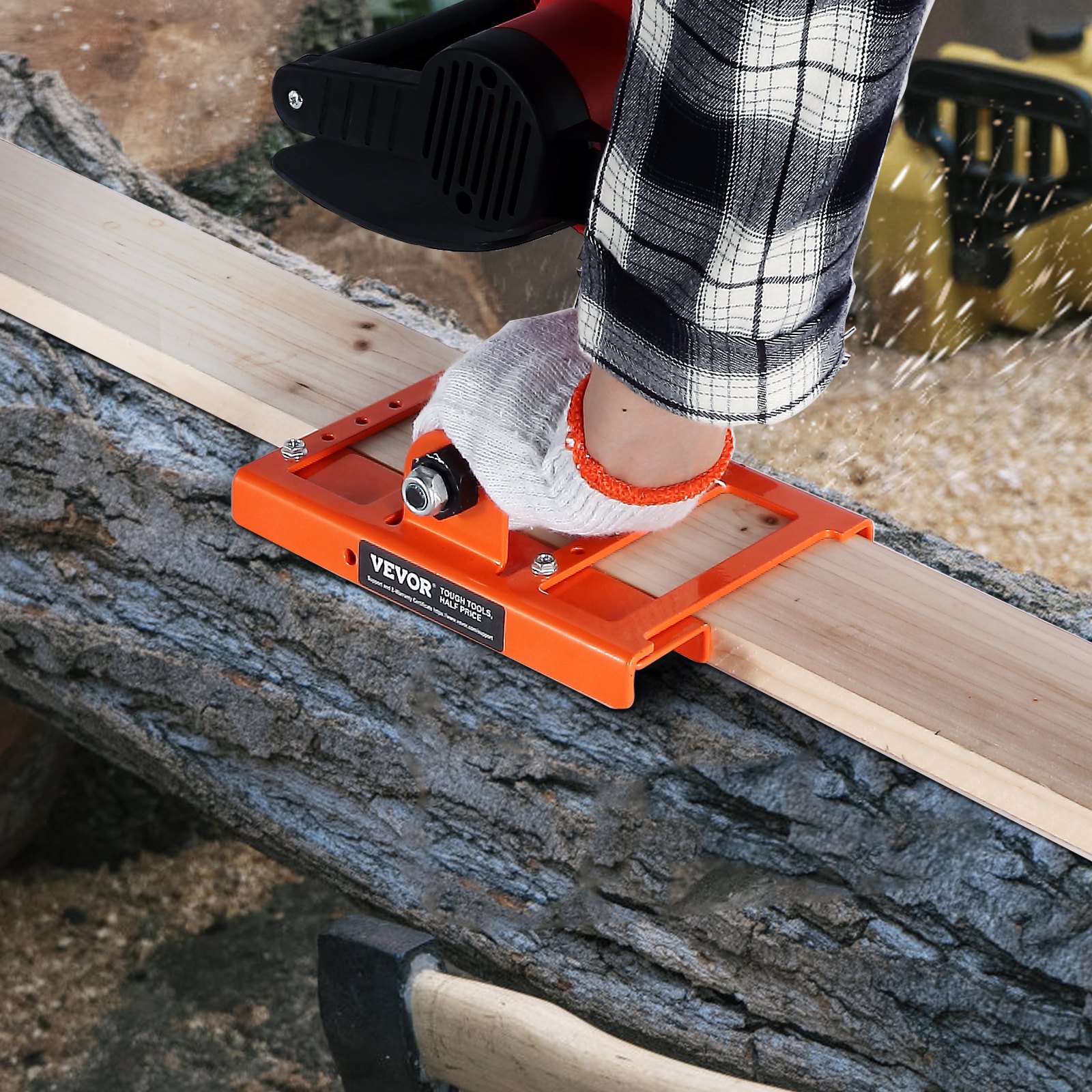 Chainsaw Mill, Vertical Lumber Cutting Guide With 2'-6' Cutting Width, Cast Iron Portable Timber Chainsaw…